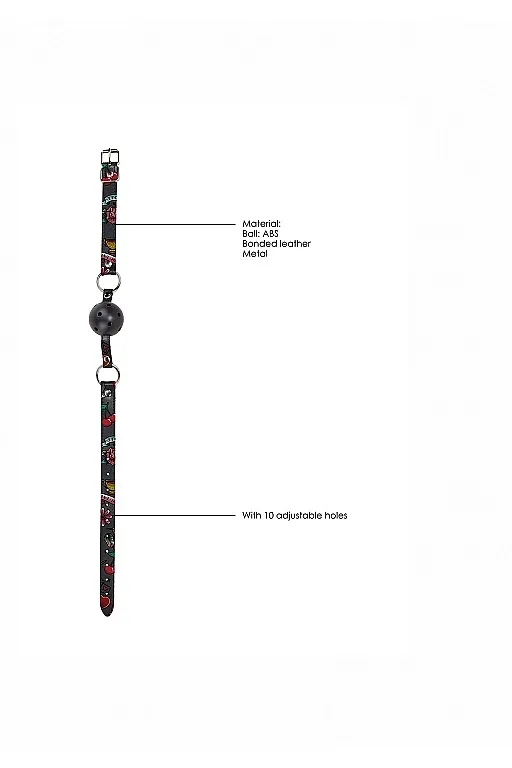 кляп breatheable ball gag old school tattoo style в СПб