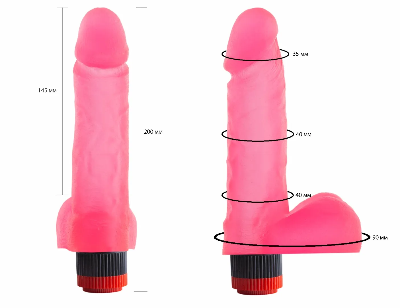 вибратор гелевый розовый 221400ru в СПб