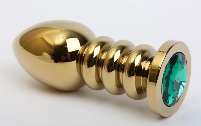 пробка металл фигурная золото с зеленым стразом 10,3х3,8см 47424-6mm в СПб