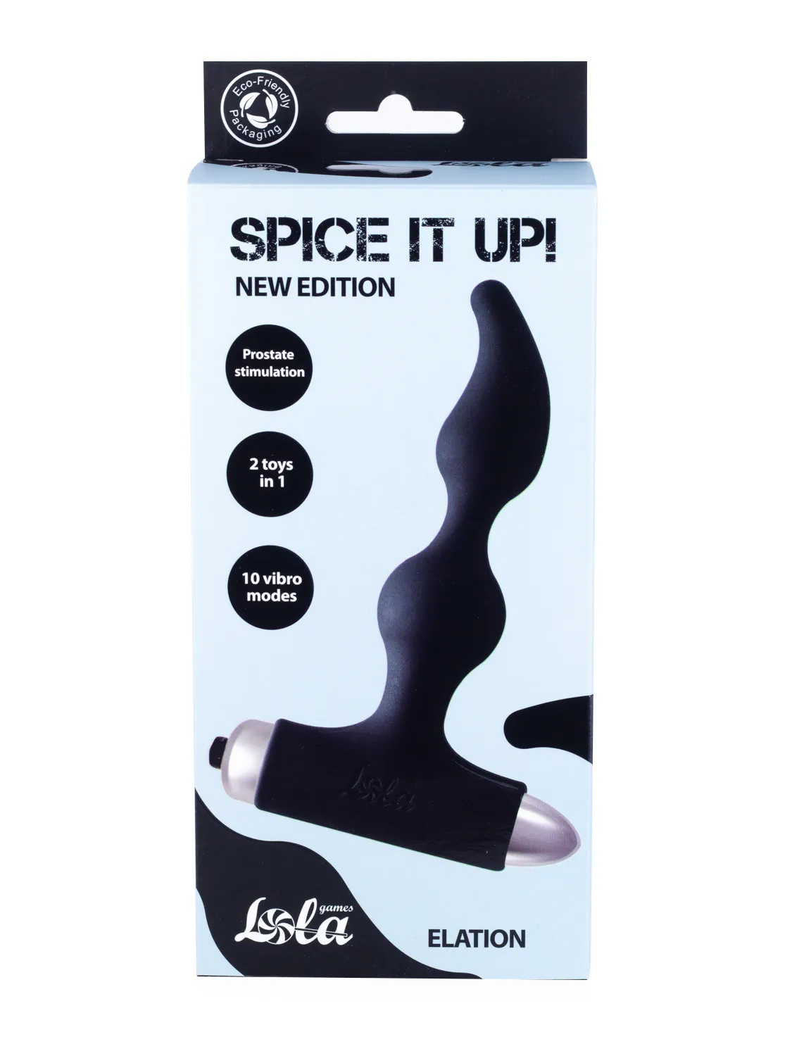 анальная пробка с вибрацией spice it up new edition elation black 8018-01lola в СПб