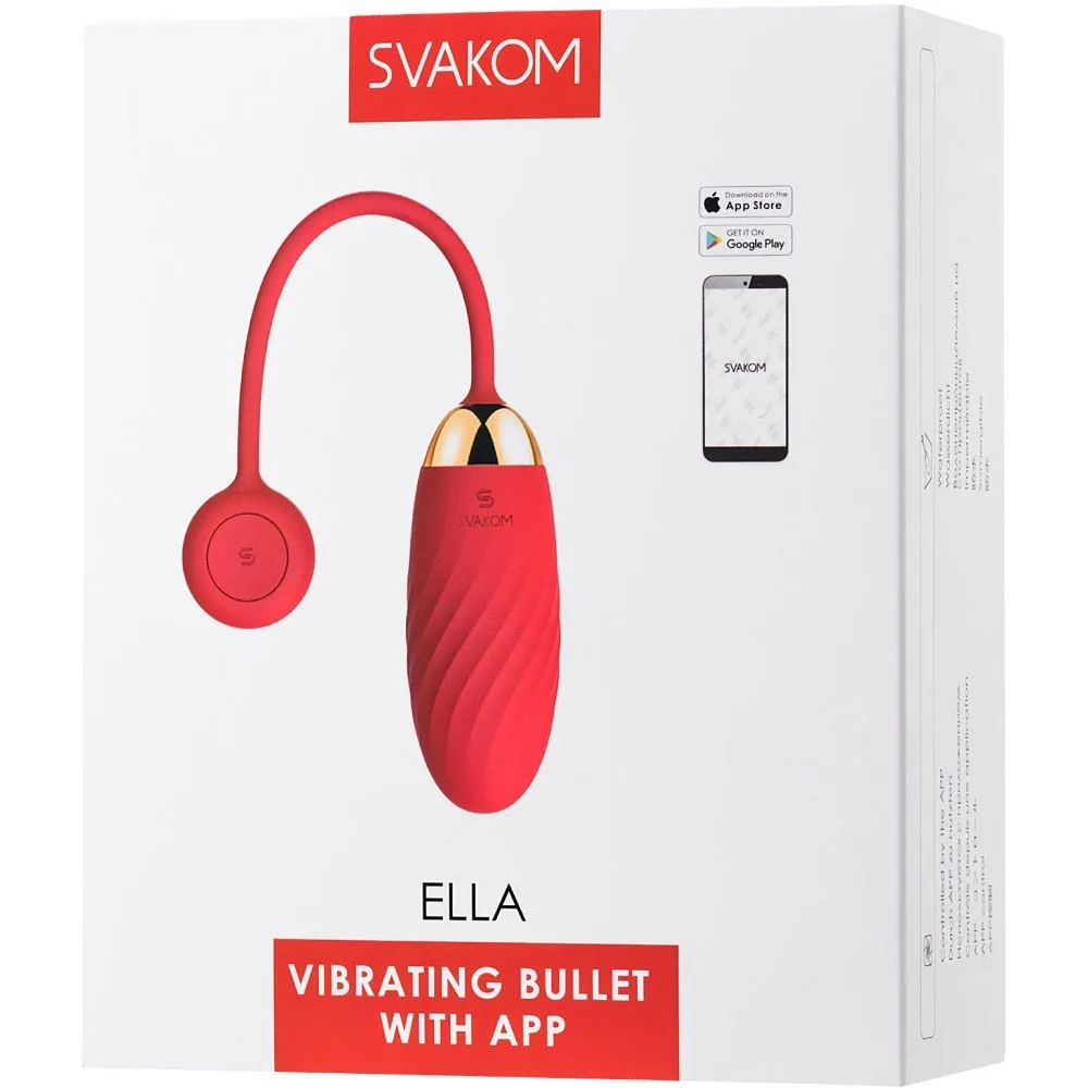виброяйцо с приложением svakom ella, красное в СПб