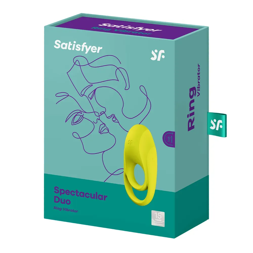 эрекционное кольцо satisfyer spectacular duo, жёлтое в СПб