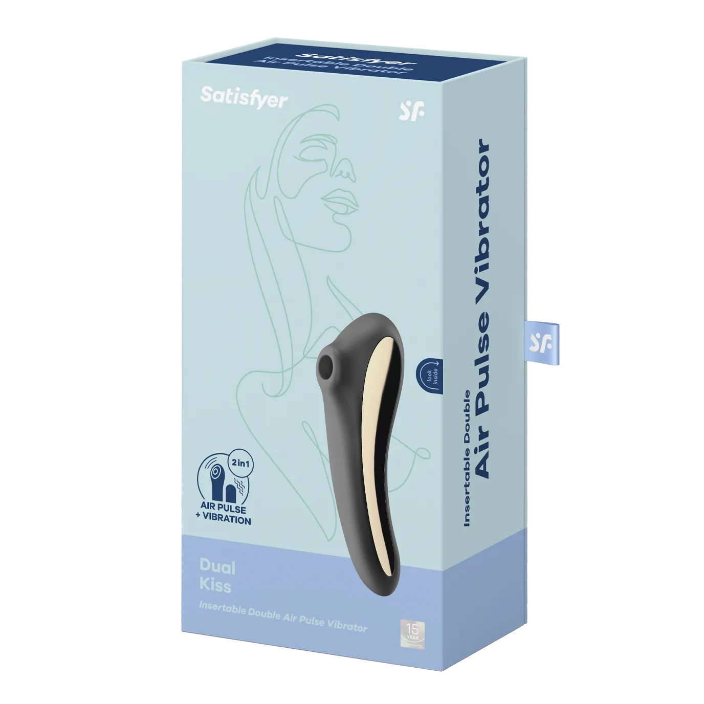 вакуумный массажер satisfyer dual kiss black 003009sa в СПб