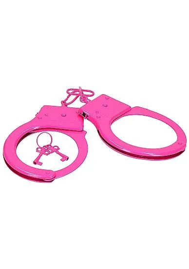 Наручники декоративные Shots Media Metal Handcuffs, розовые