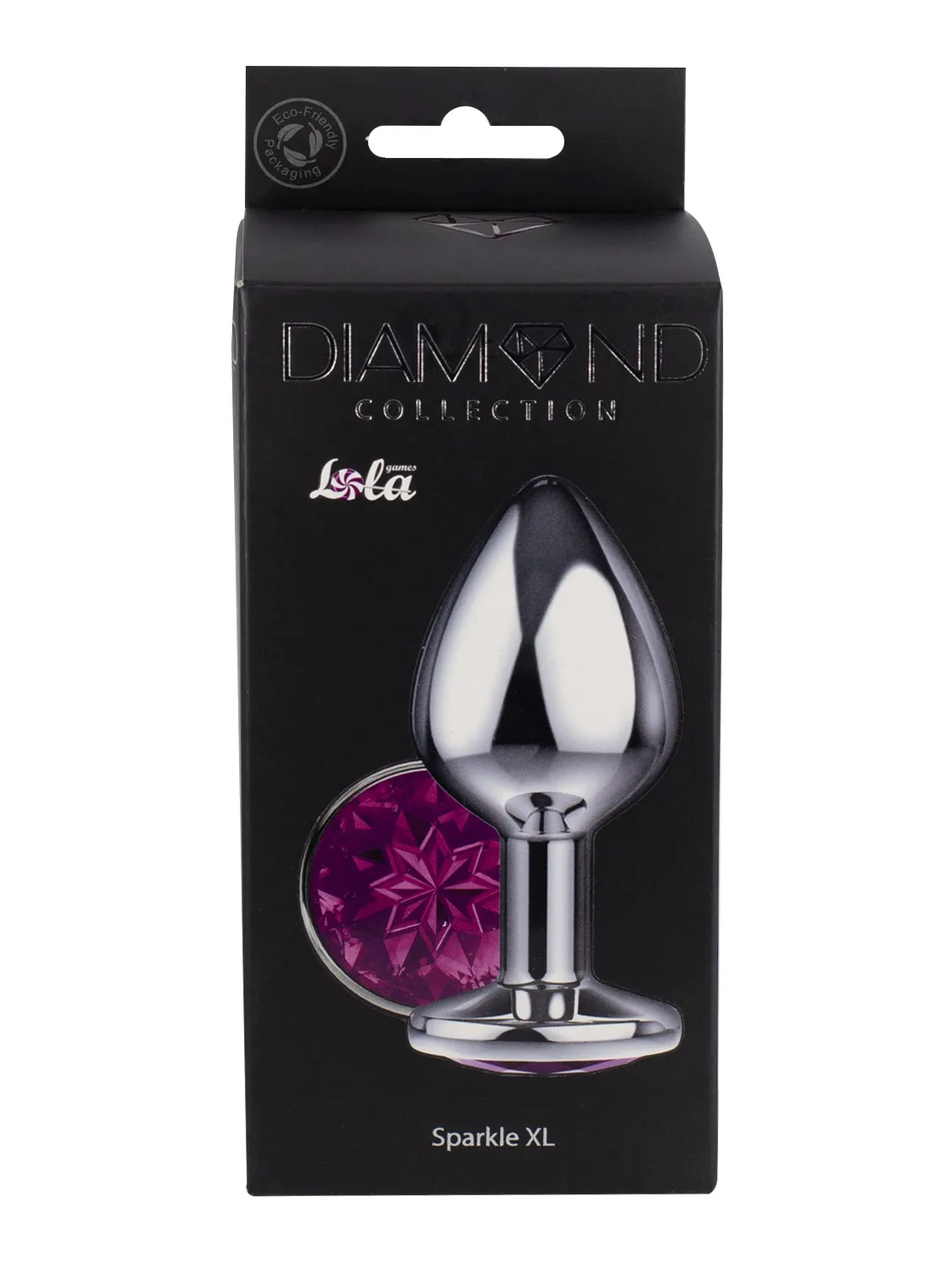 большая анальная пробка diamond purple sparkle xl 4028-01lola в СПб