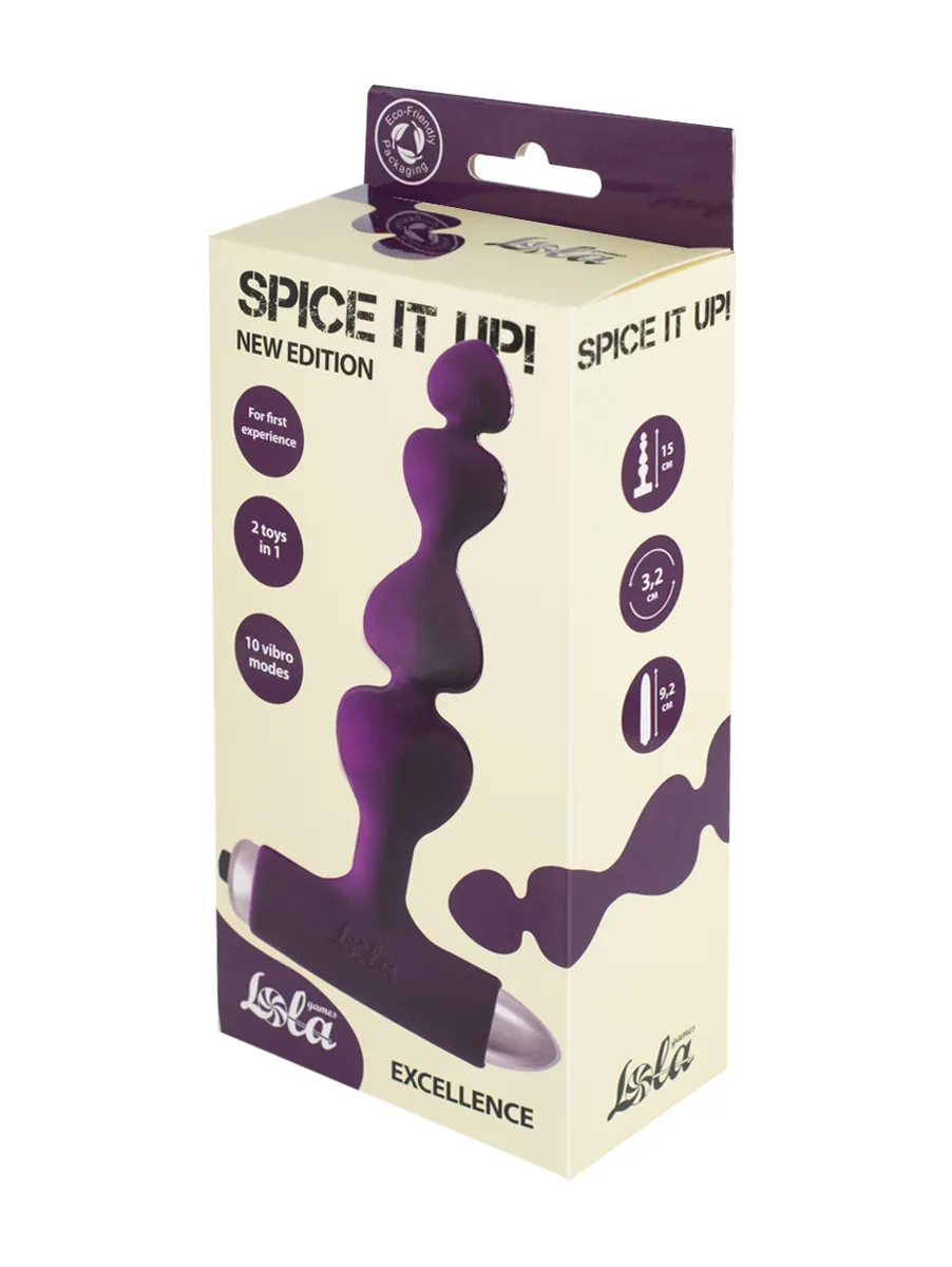 анальная пробка с вибрацией spice it up new edition excellence ultraviolet 8016-04lola в СПб