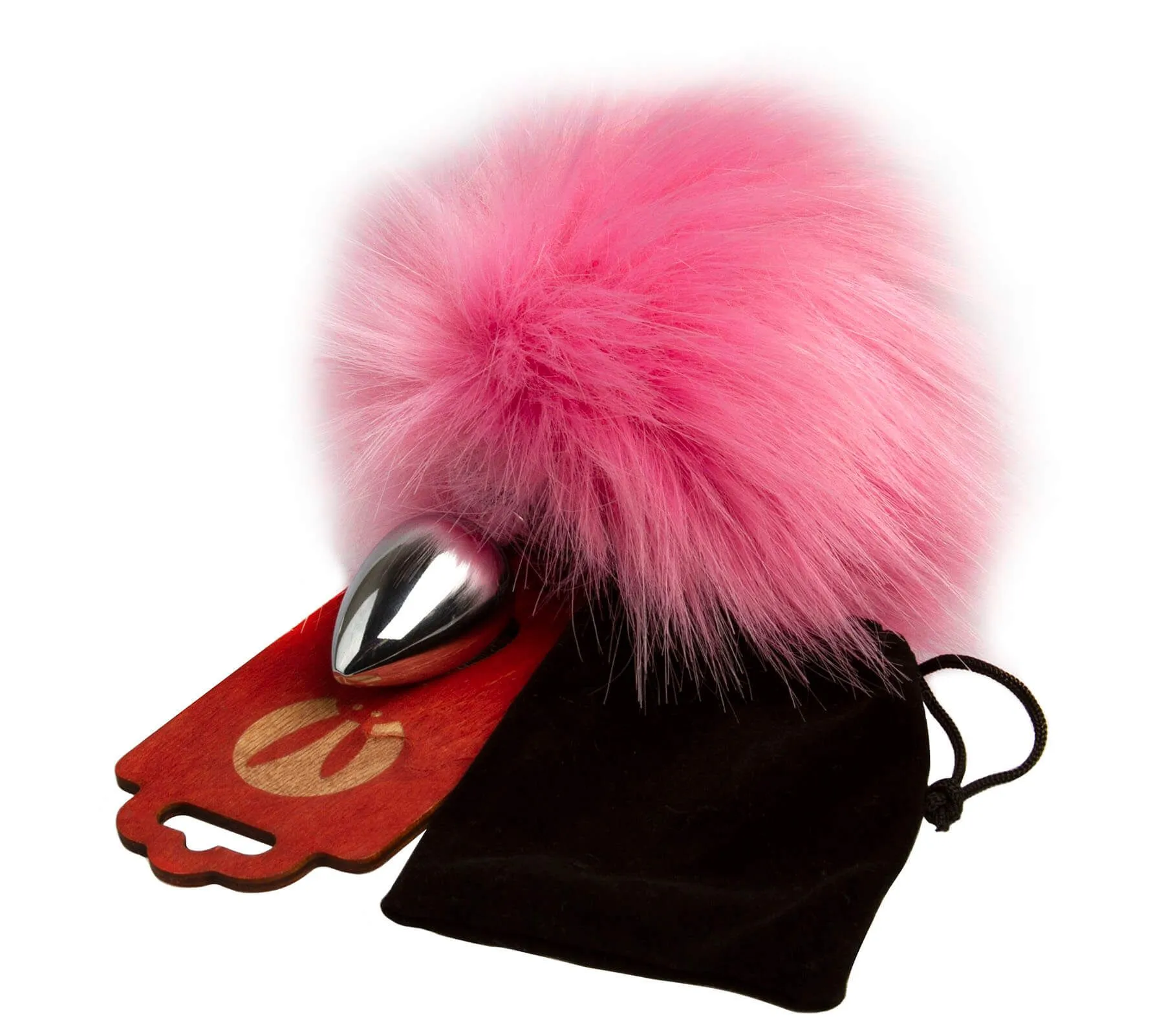 анальная пробка pinkrabbit с хвостом кролика, розовая в СПб