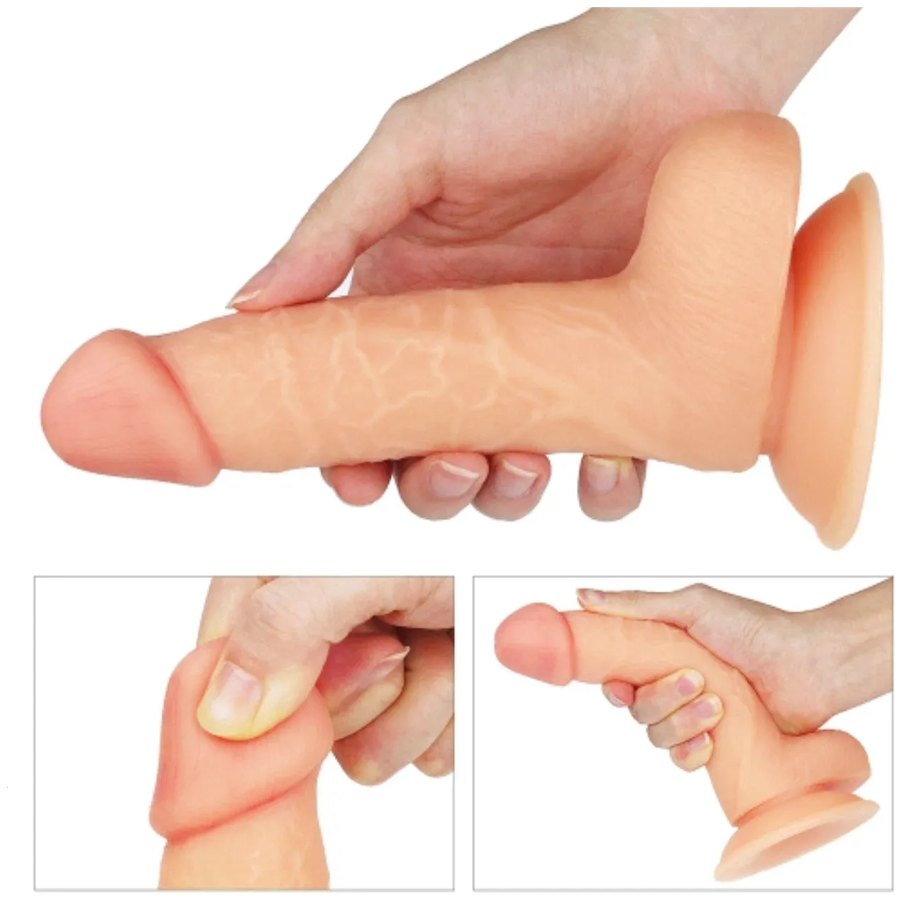 фаллоимитатор реалистичный с венами lovetoy на присоске,18 см в СПб