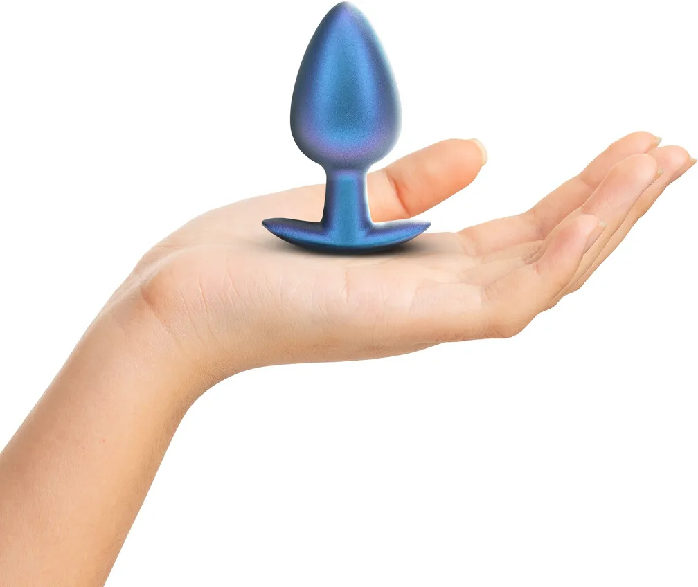 анальная пробка из силикона l - metallic blu в СПб