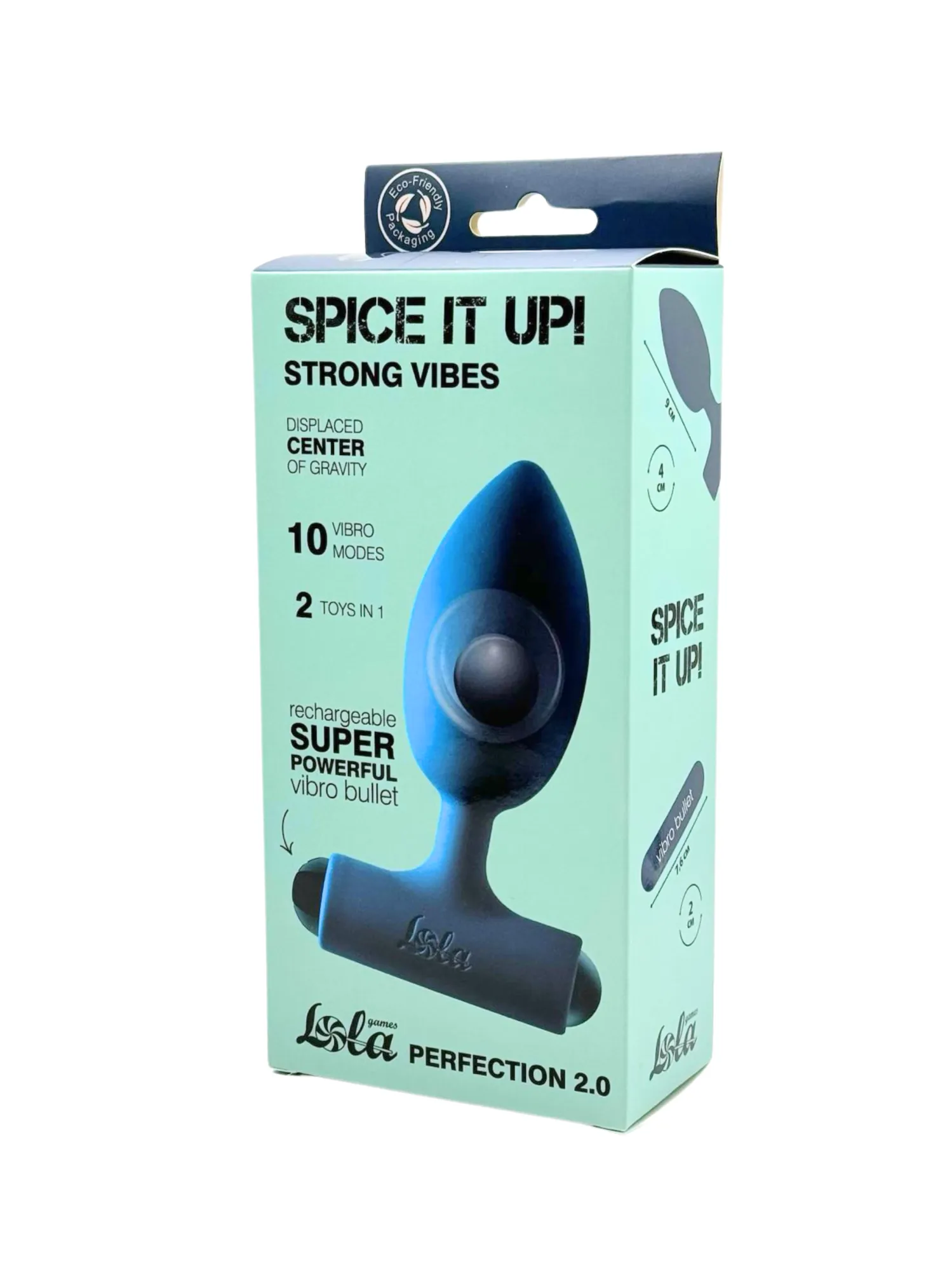 Анальная пробка с перезаряжаемой вибропулей Spice it Up Perfection 2.0 8014-05lola