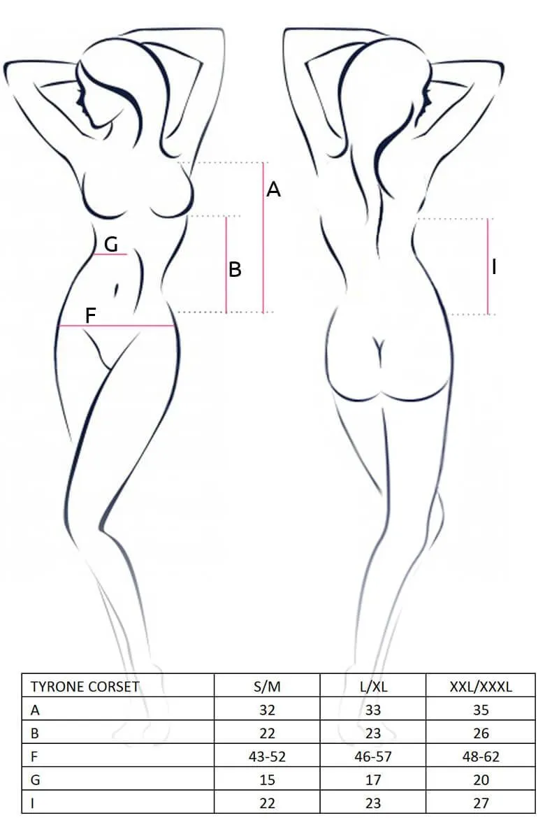Эротическое корсет lapin rose tyrone черный, s-m в СПб