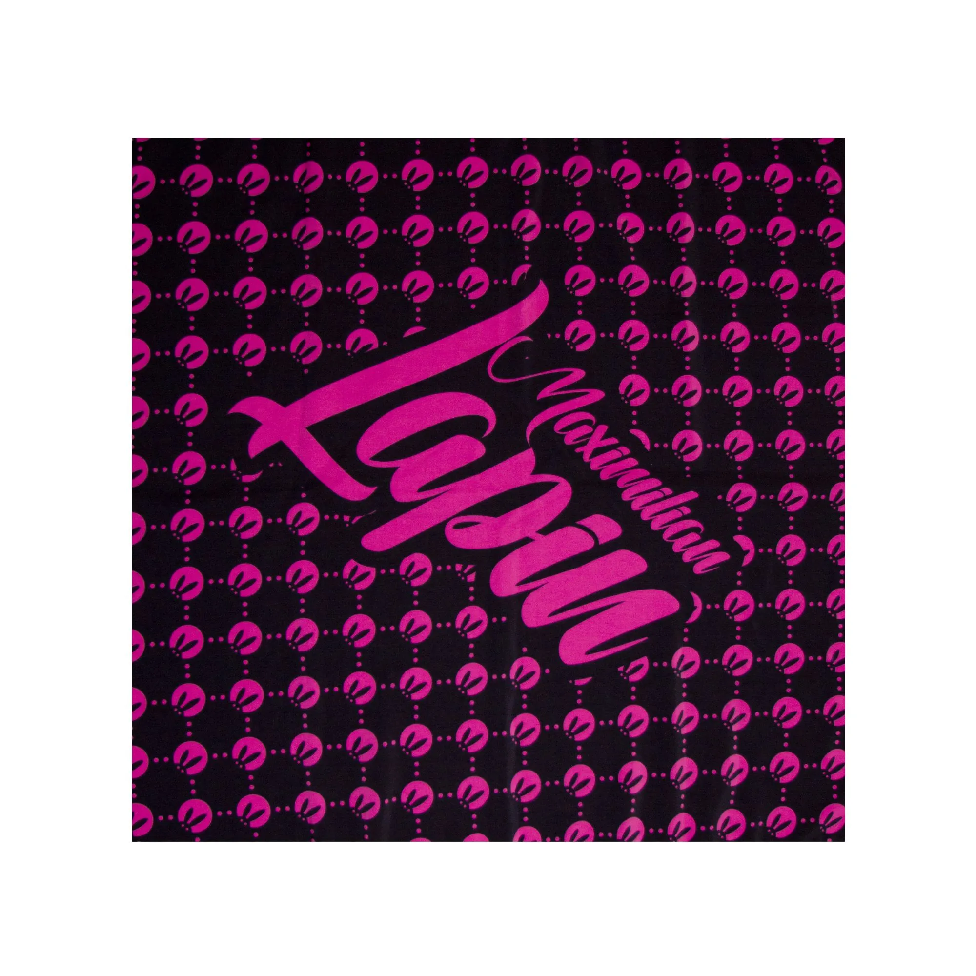 платок pinkrabbit, черный с розовым паттерном ml в СПб