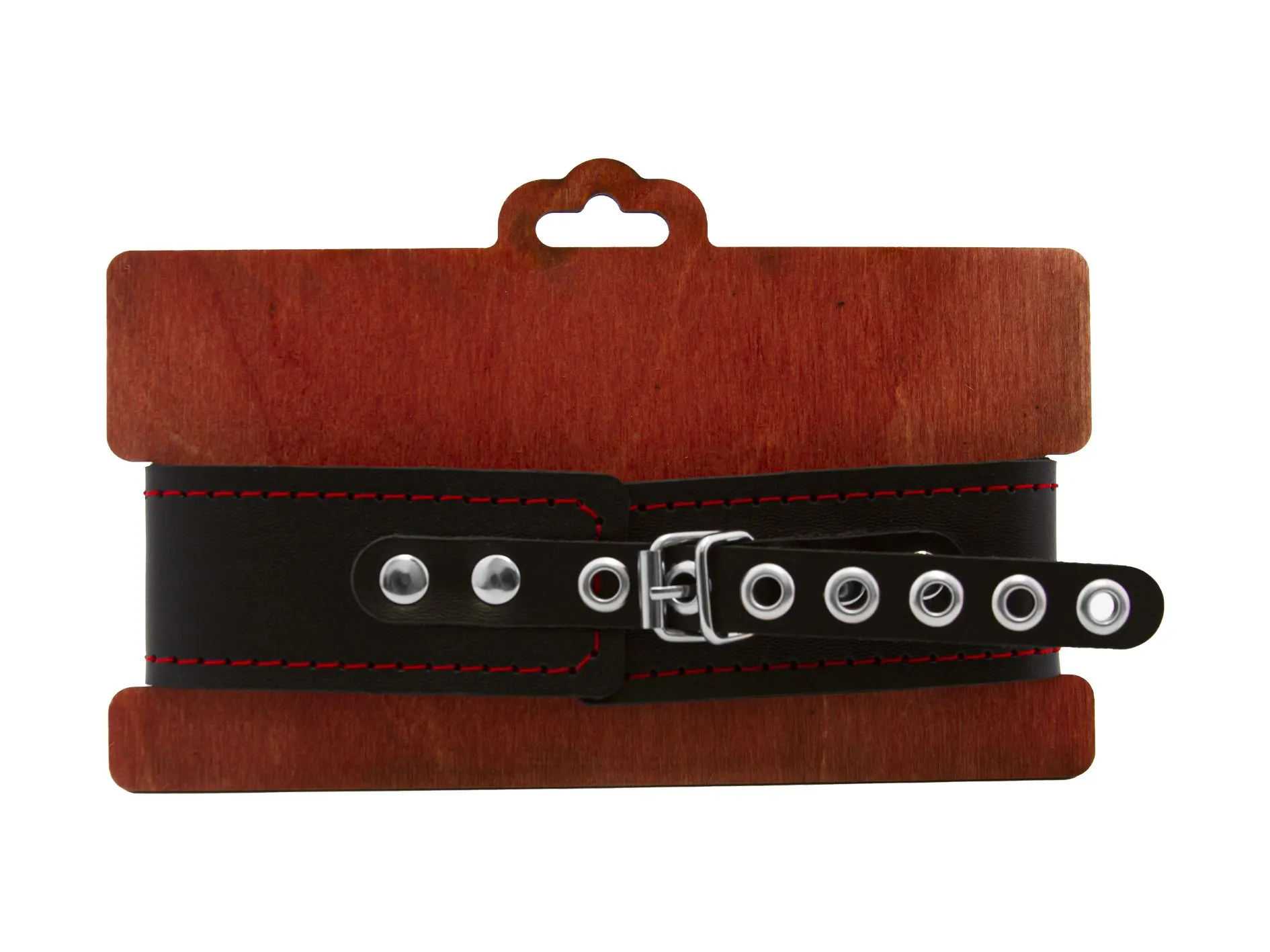 ошейник pinkrabbit двухслойный, с красной строчкой в СПб