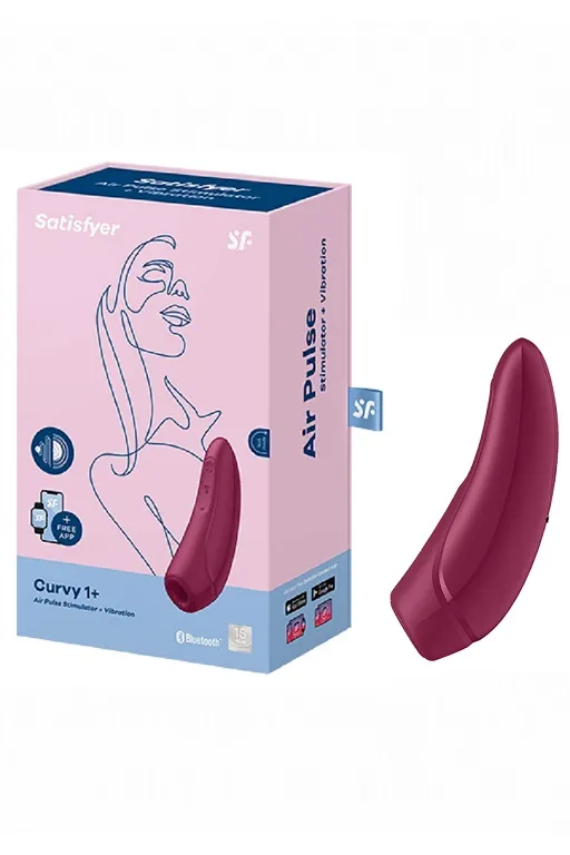 вакуумный массажер с вибрацией satisfyer curvy 1 plus rose red 001821sa в СПб