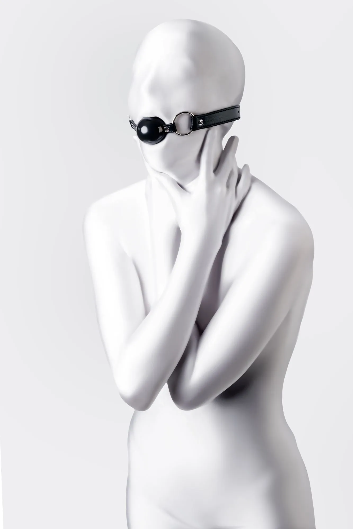 кляп anonymo #0304, tpr, черный, 64 см в СПб