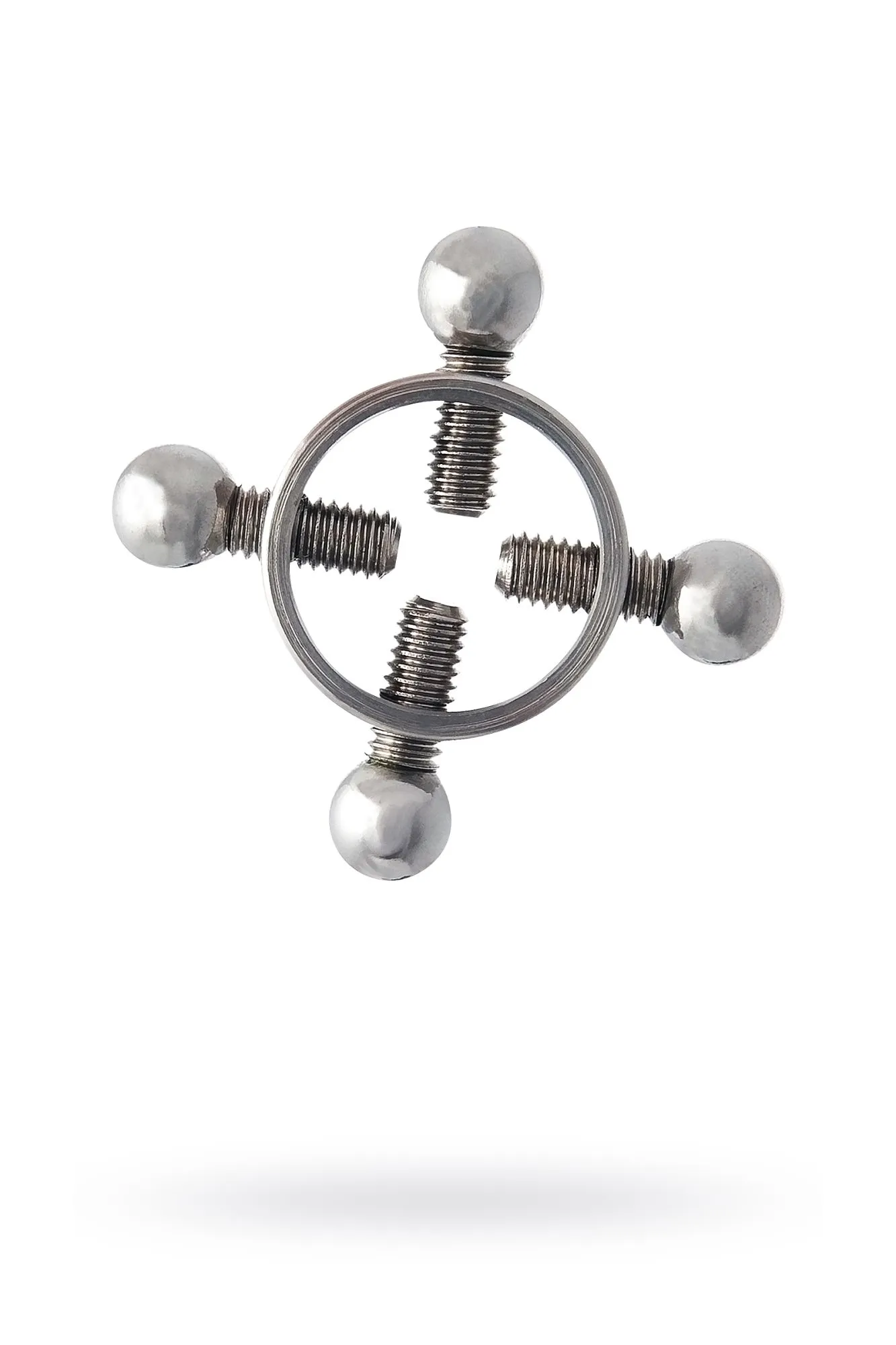 зажимы для сосков metal by toyfa, металл, серебряные, 2,6 см в СПб