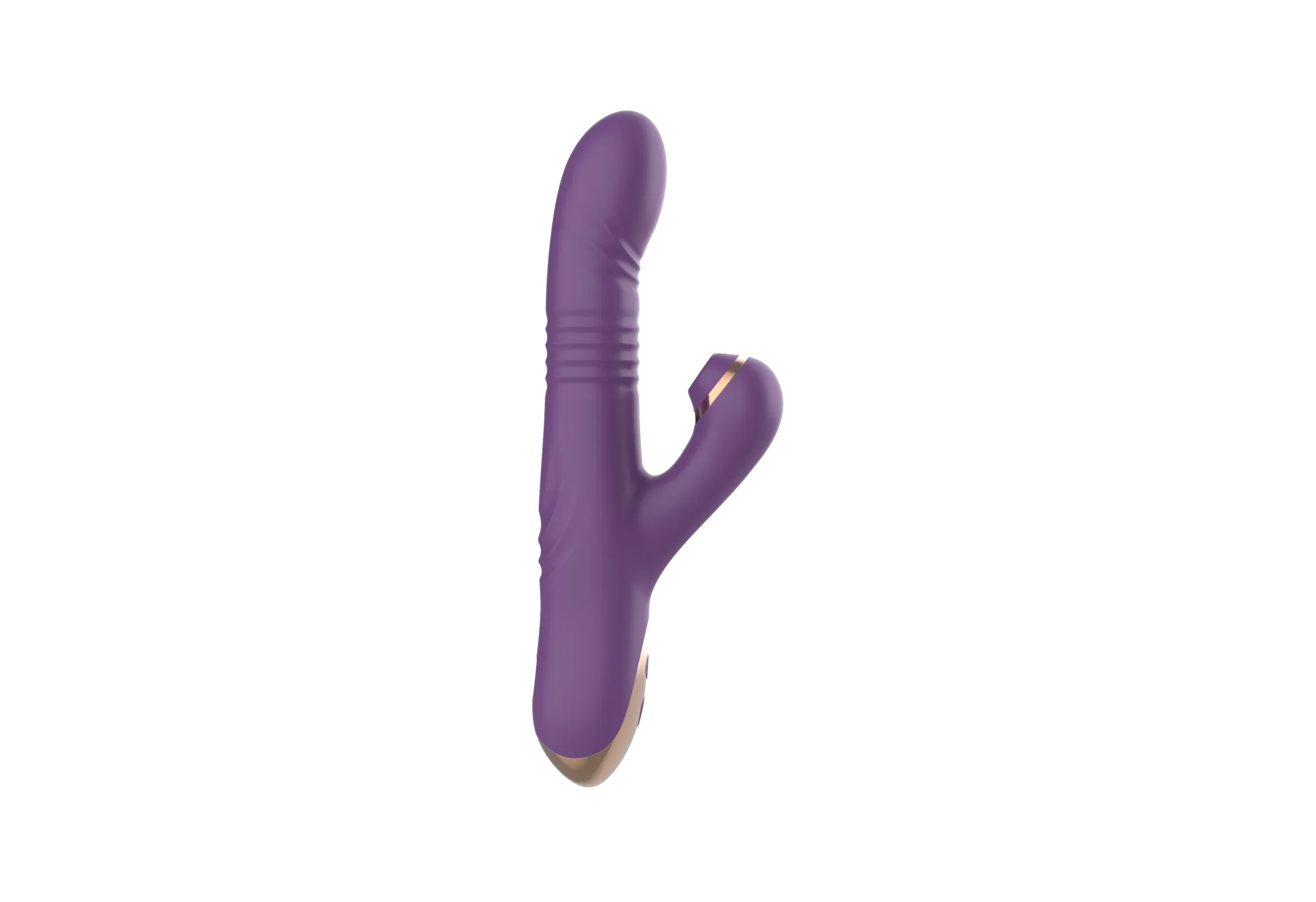 силиконовый вибратор с возвратно-поступательной стимуляцией sw24126-purple в СПб