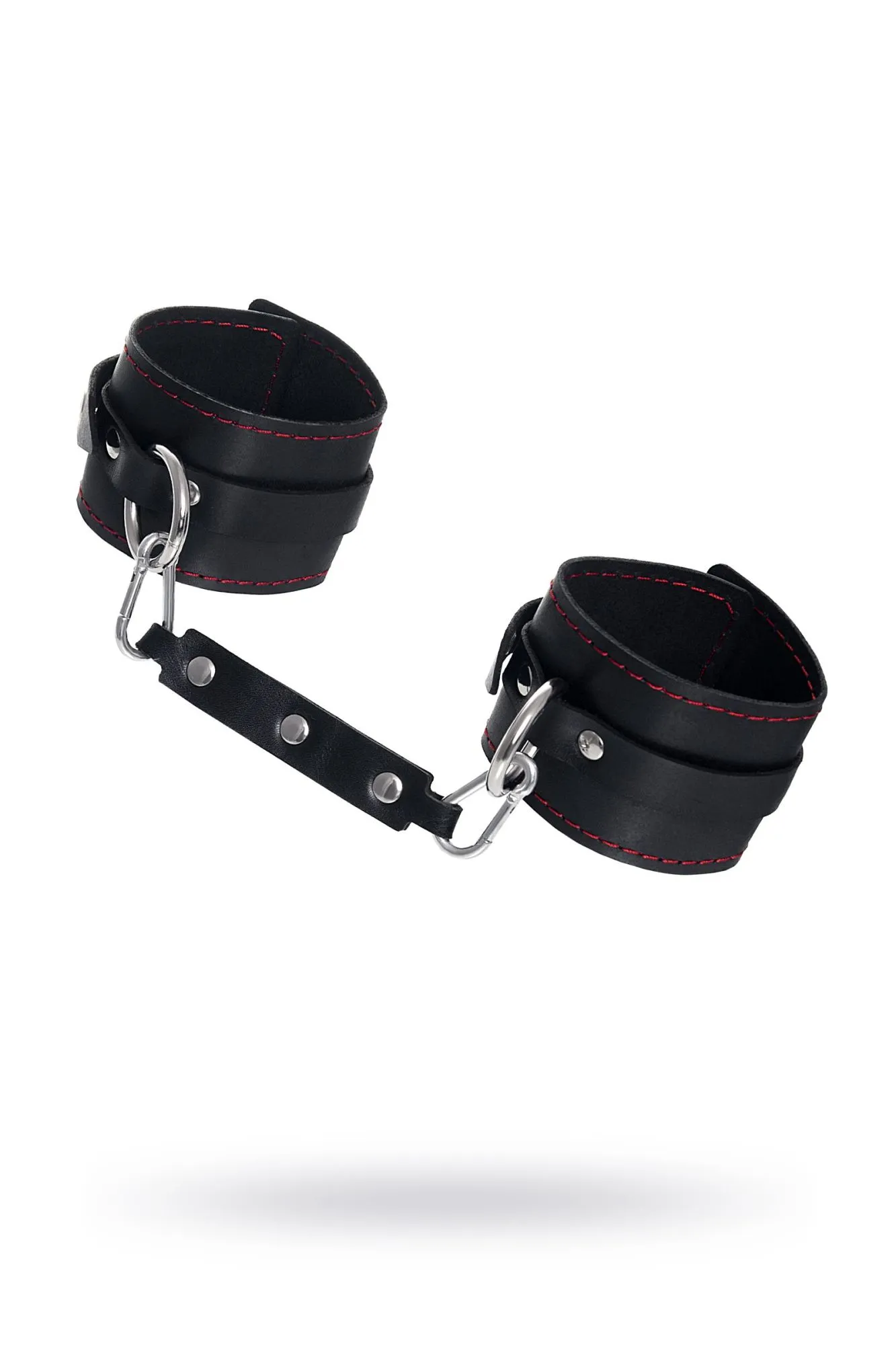 оковы pecado bdsm, однослойные с контрастной строчкой, натуральная кожа, черные в СПб