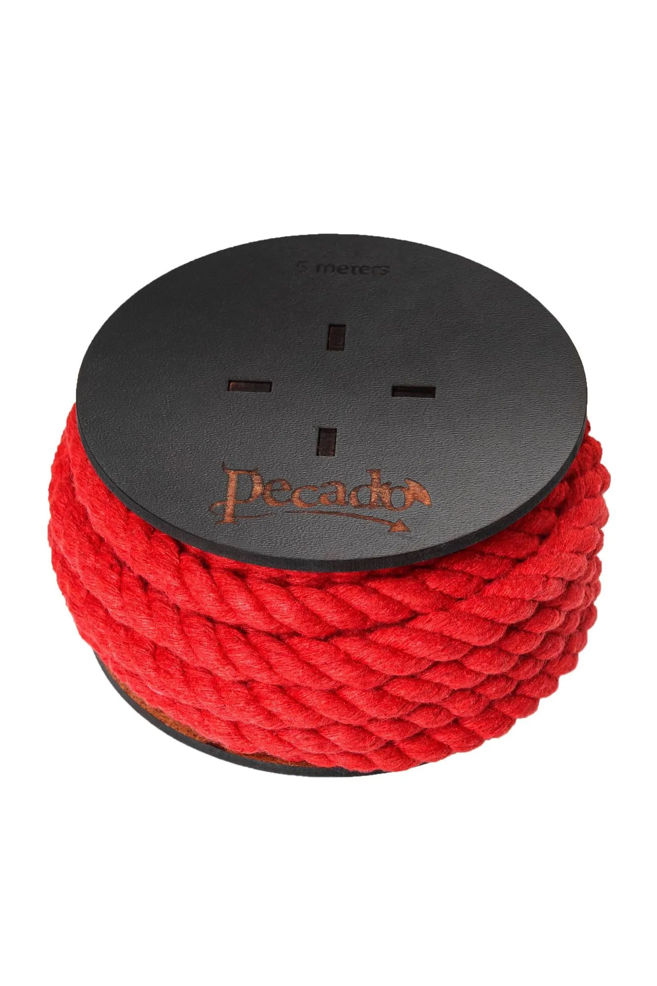 веревка для шибари pecado bdsm, на катушке, хлопок, красная, 5 м в СПб