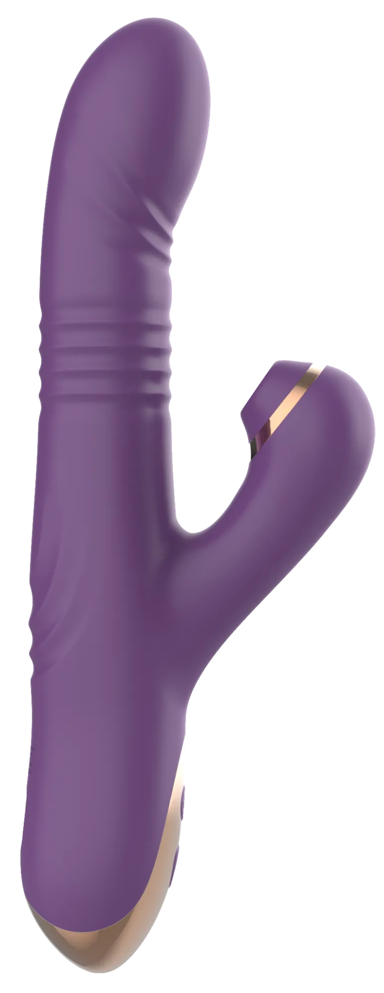 силиконовый вибратор с возвратно-поступательной стимуляцией sw24126-purple в СПб