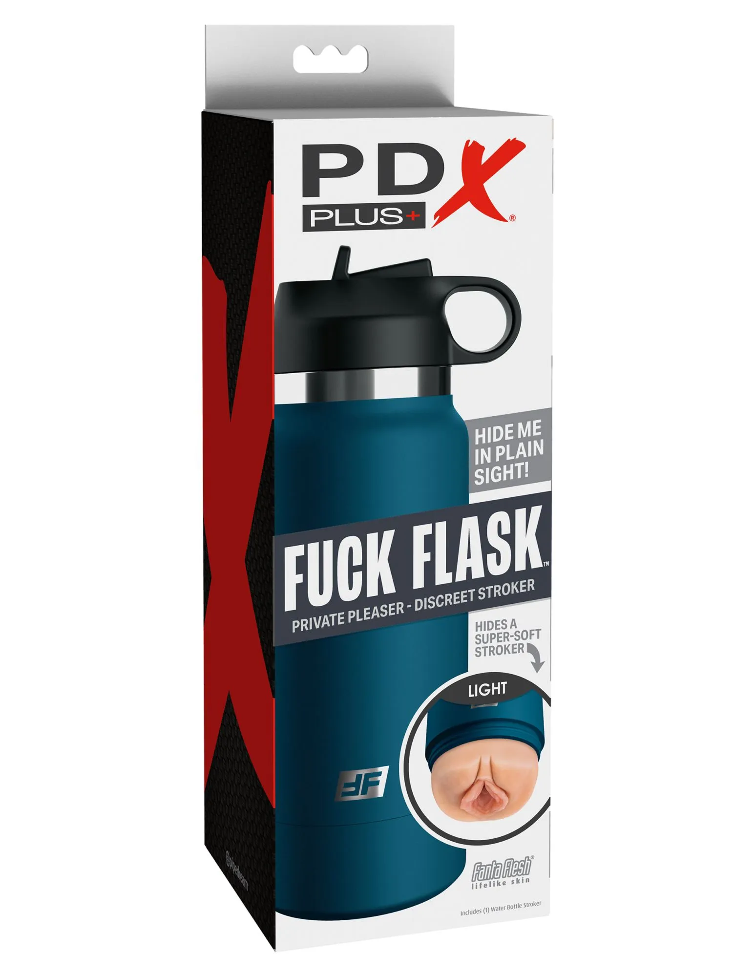 мастурбатор fap flask thrill seeker discreet stroker - black bottle - frosted pipedream rd62721pd в СПб
