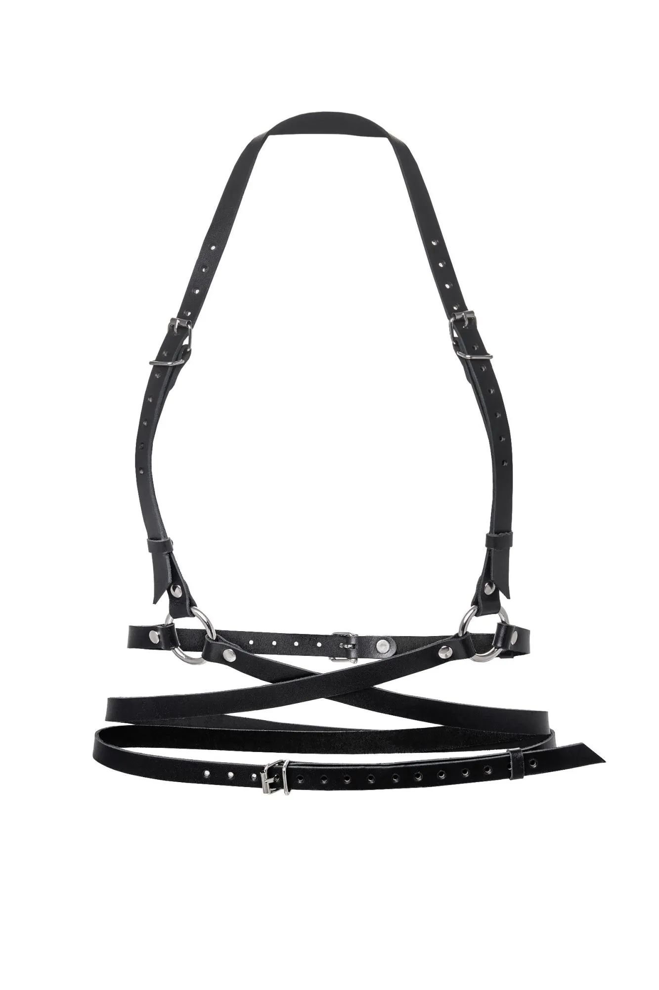 Эротическое портупея pecado bdsm, «осанка», натуральная кожа, чёрная в СПб