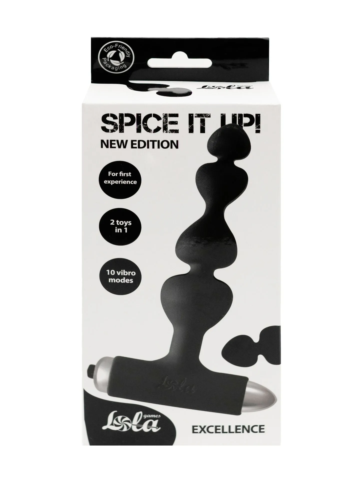 анальная пробка с вибрацией spice it up new edition excellence black 8016-01lola в СПб