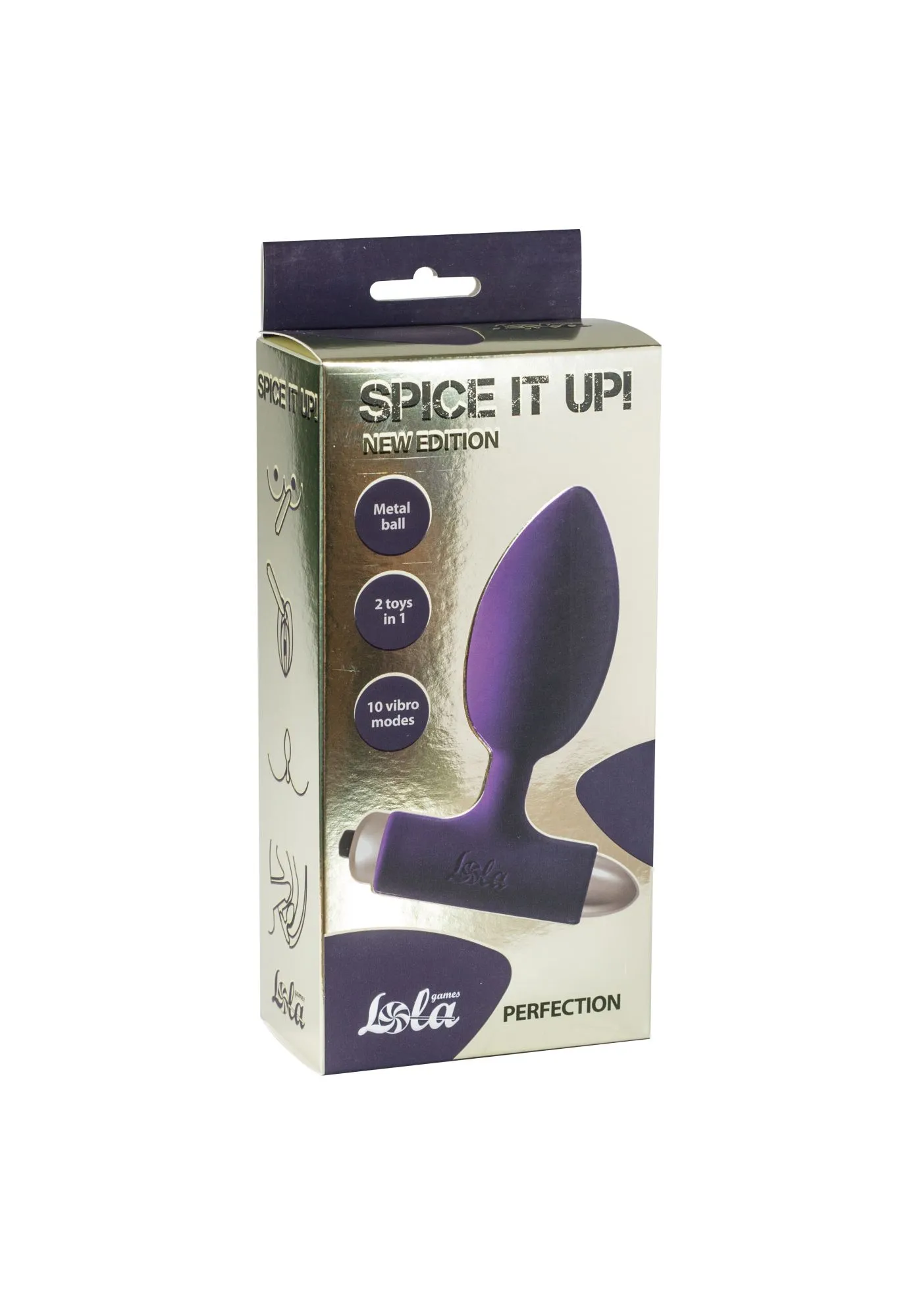 анальная пробка с вибрацией spice it up new edition perfection ultraviolet 8014-04lola в СПб