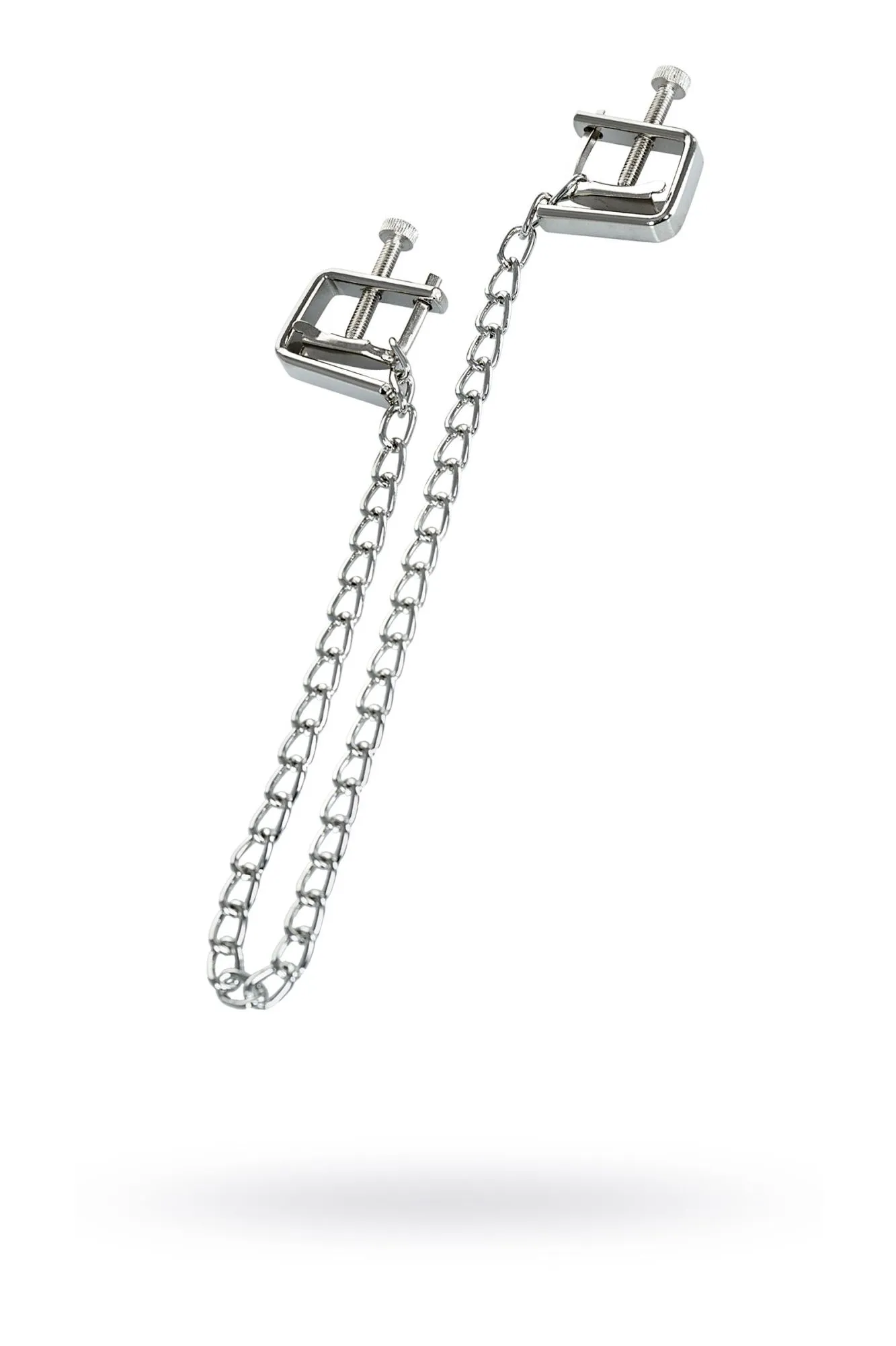 зажимы для сосков theatre by toyfa с цепочкой, металл, серебряные в СПб