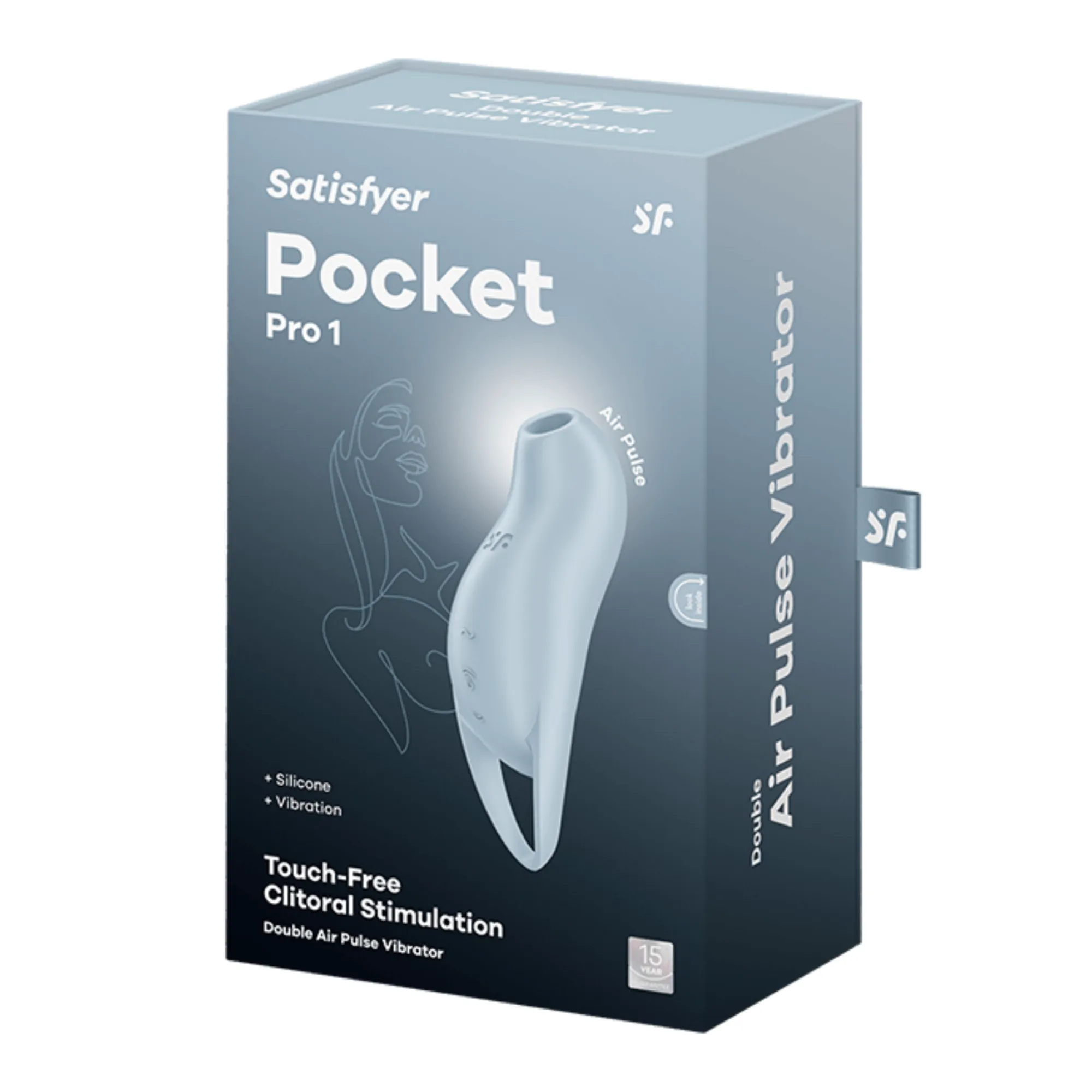 вакуумный массажер satisfyer pocket pro 1 light blue 045160sa в СПб