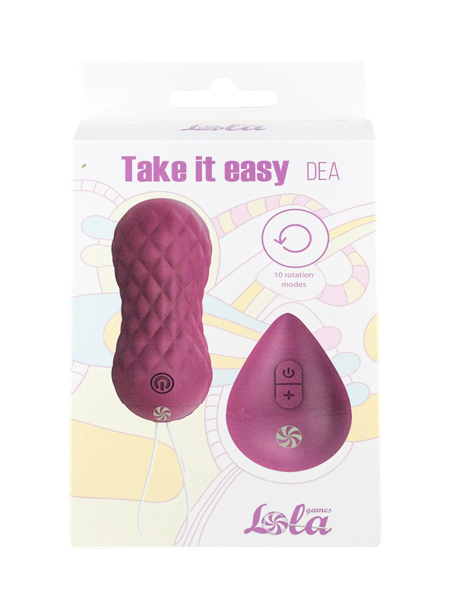 вращающиеся виброшарики на пульте take it easy dea purple 9021-06lola в СПб
