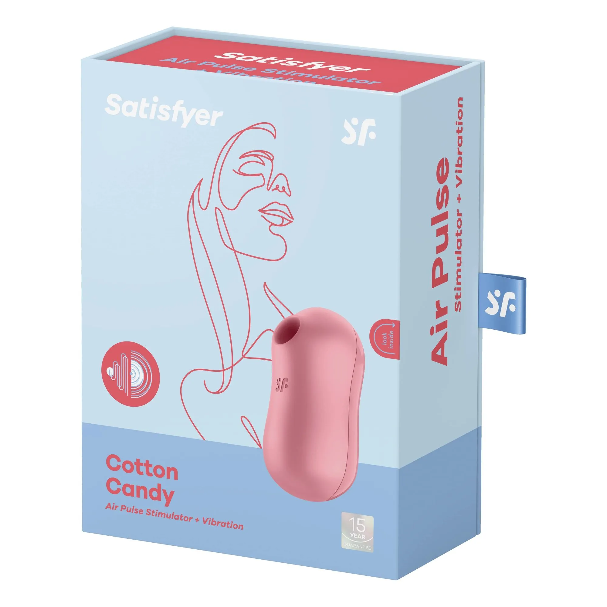 вакуумный массажер satisfyer cotton candy light red 037219sa в СПб