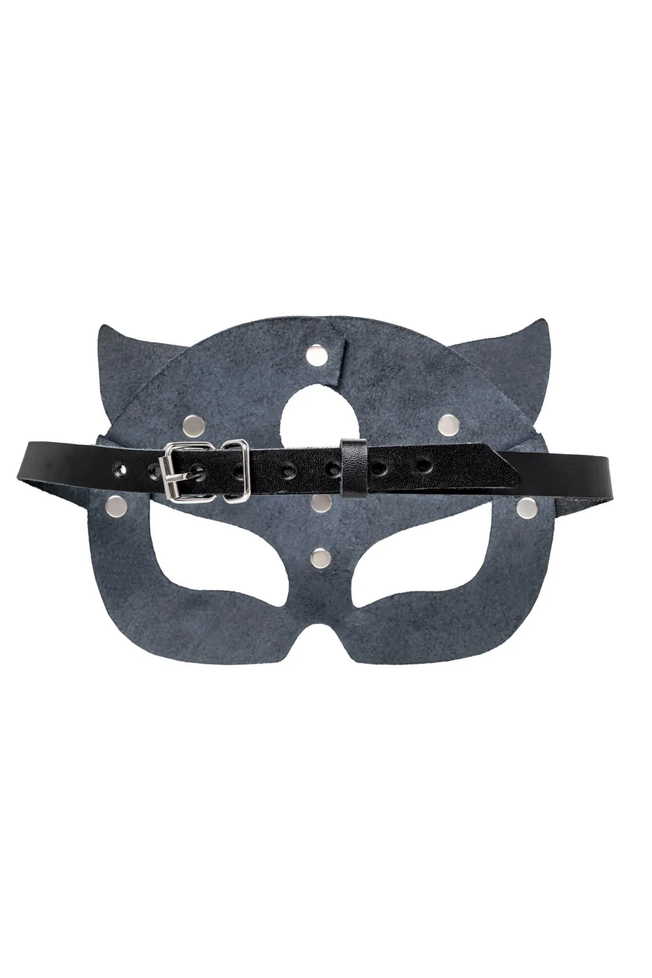 маска кошки pecado bdsm, рельефная, натуральная кожа, чёрная в СПб