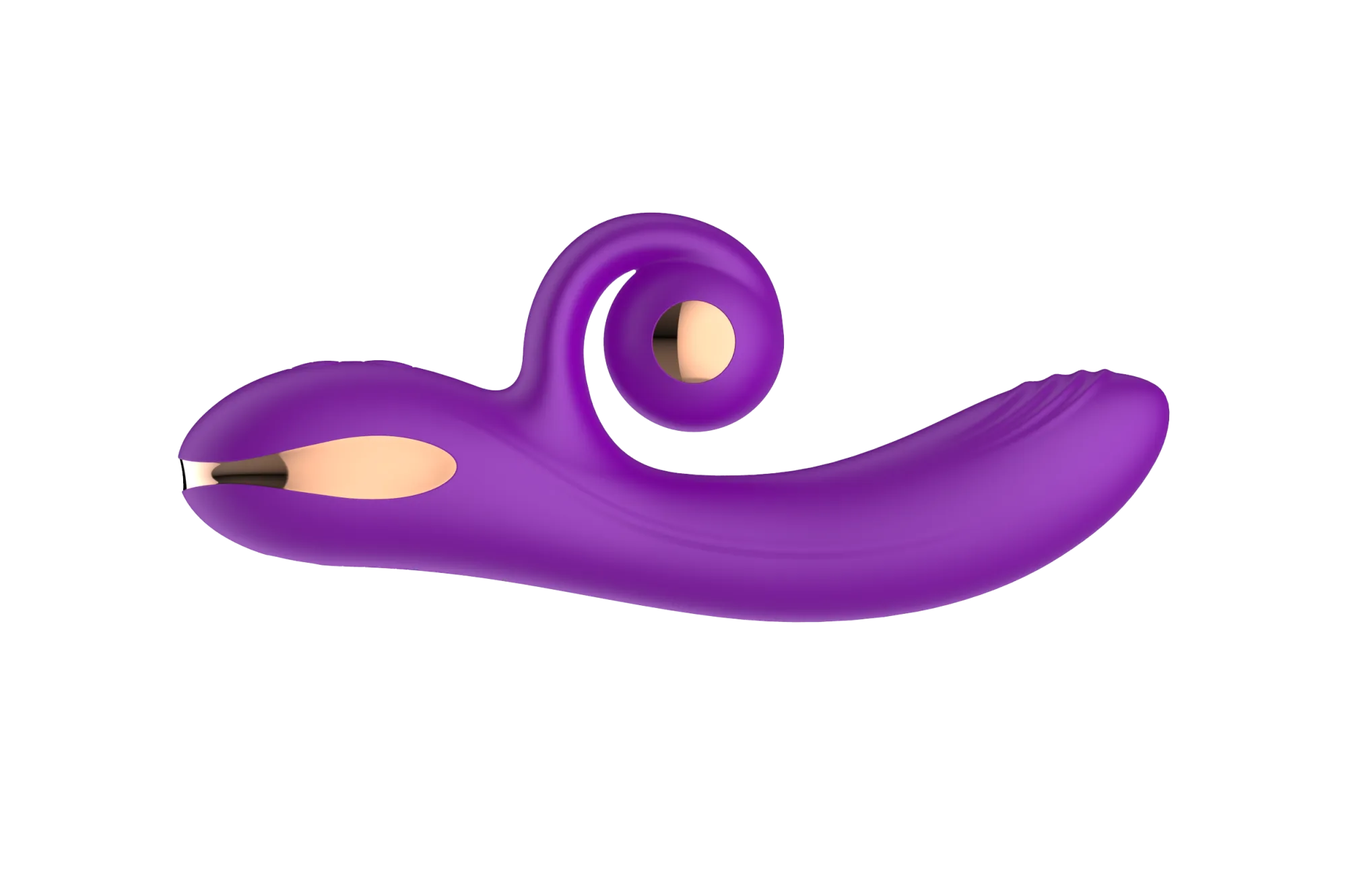 силиконовый вибратор-кролик с функцией вращения sw3052-purple в СПб
