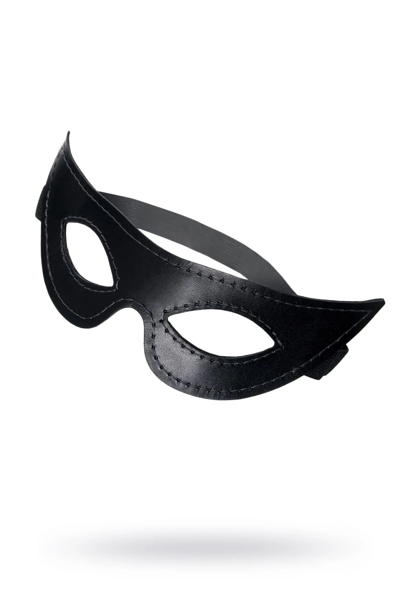 маска pecado bdsm, открытая острая, натуральная кожа, черная в СПб