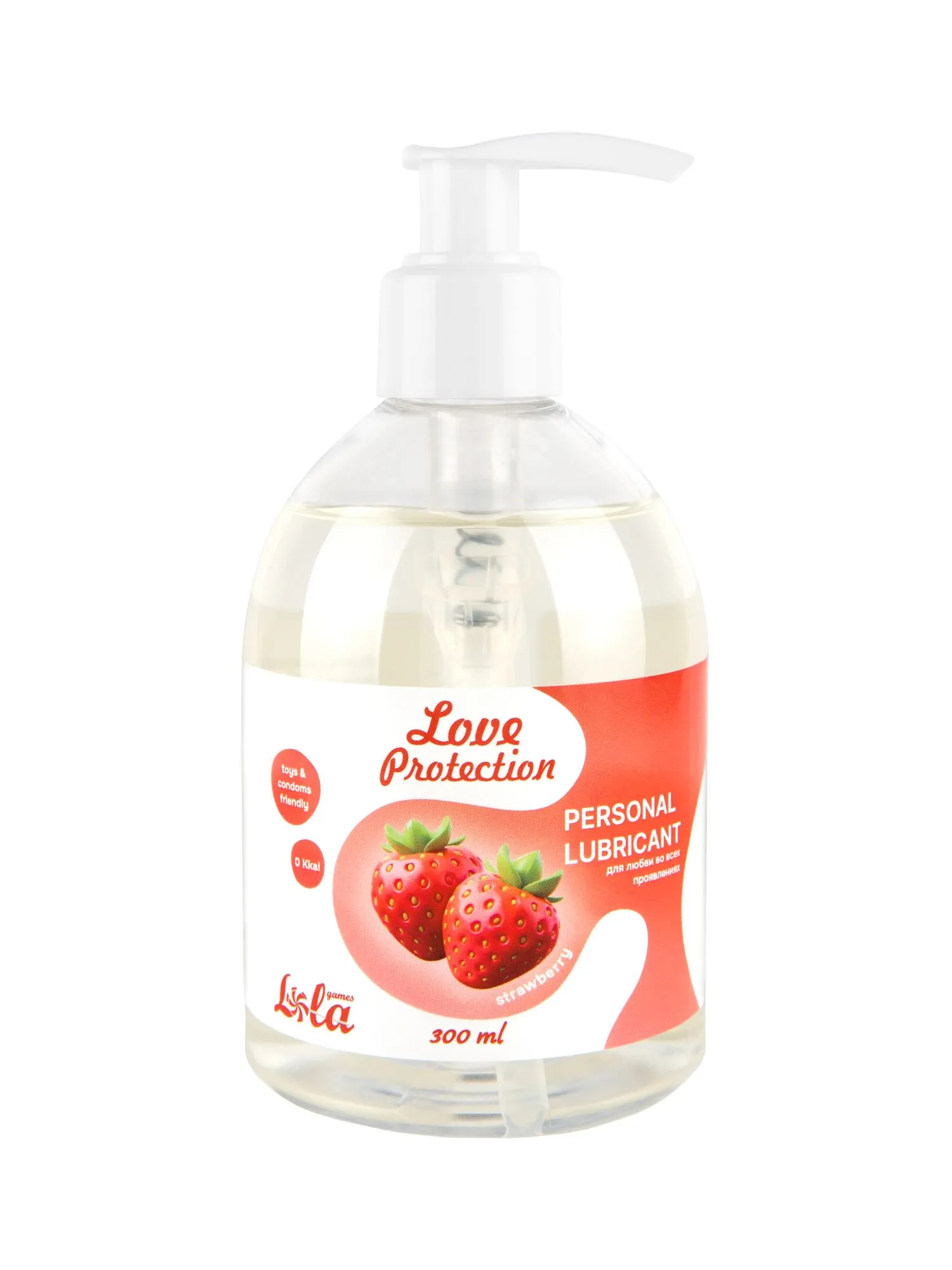 лубрикант на водной основе lola games love protection strawberry 300ml 1831-02lola в СПб