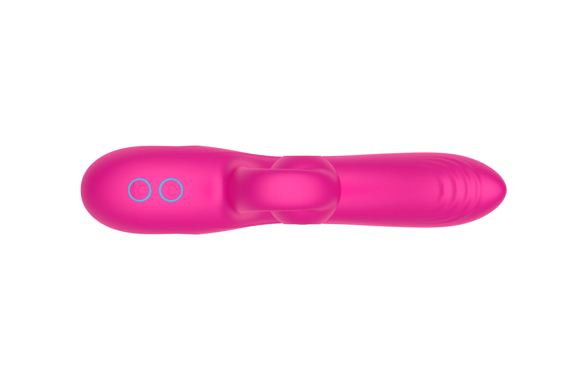 силиконовый вибратор-кролик с функцией вращения sw3052-hot-pink в СПб