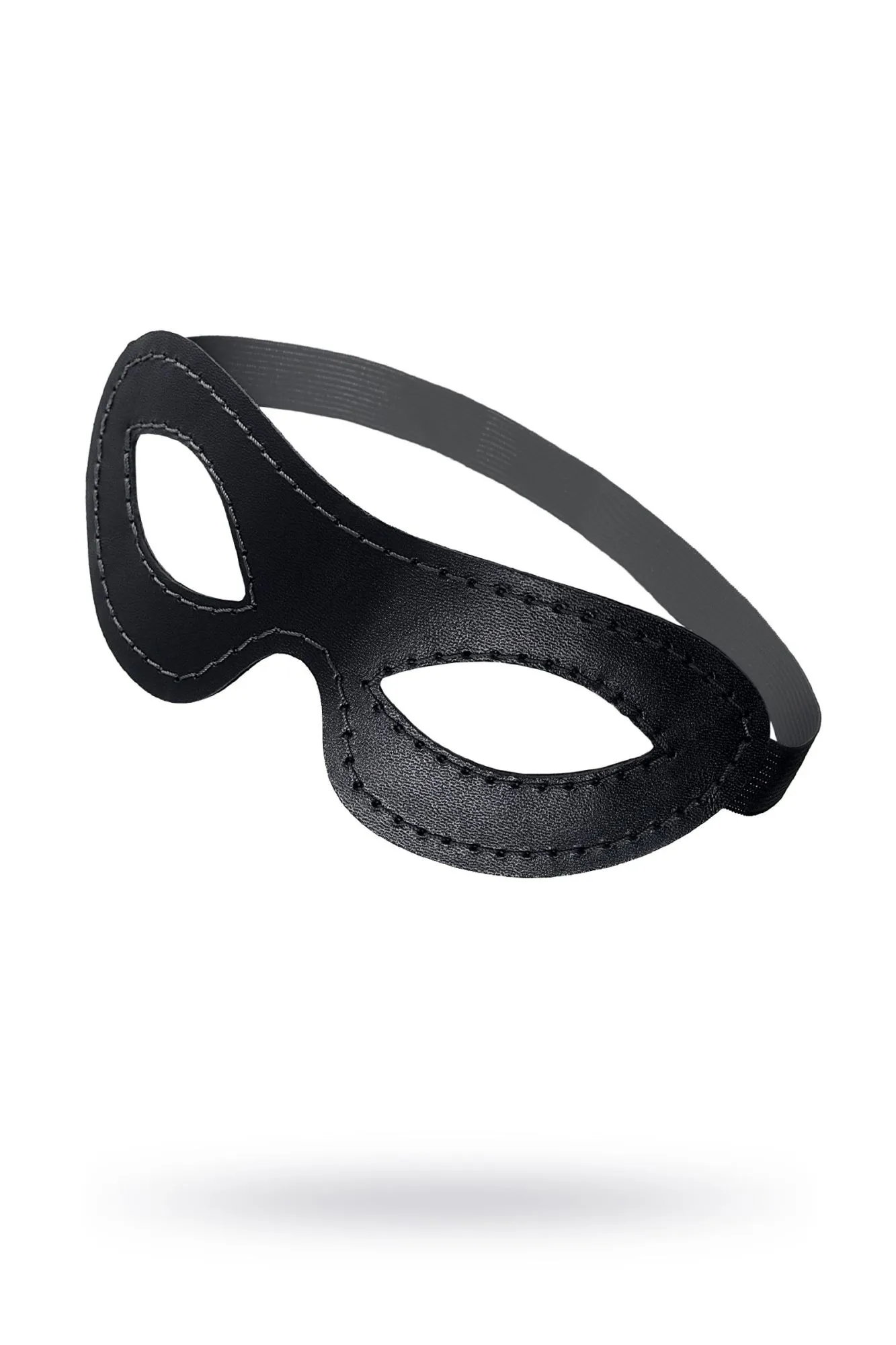 маска pecado bdsm, открытая овальная, натуральная кожа, черная в СПб