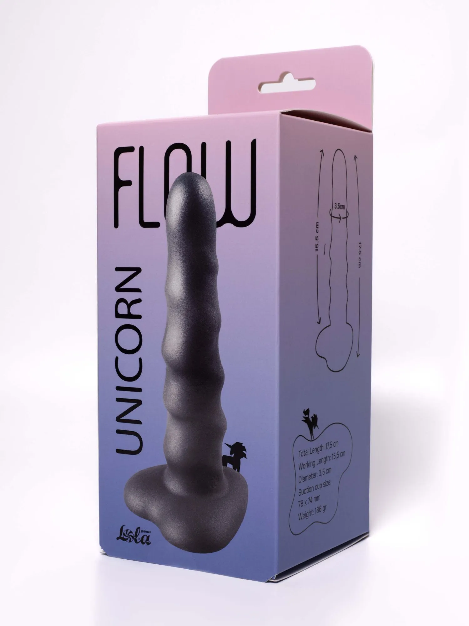 нереалистичный дилдо unicorn black 2043-03lola в СПб