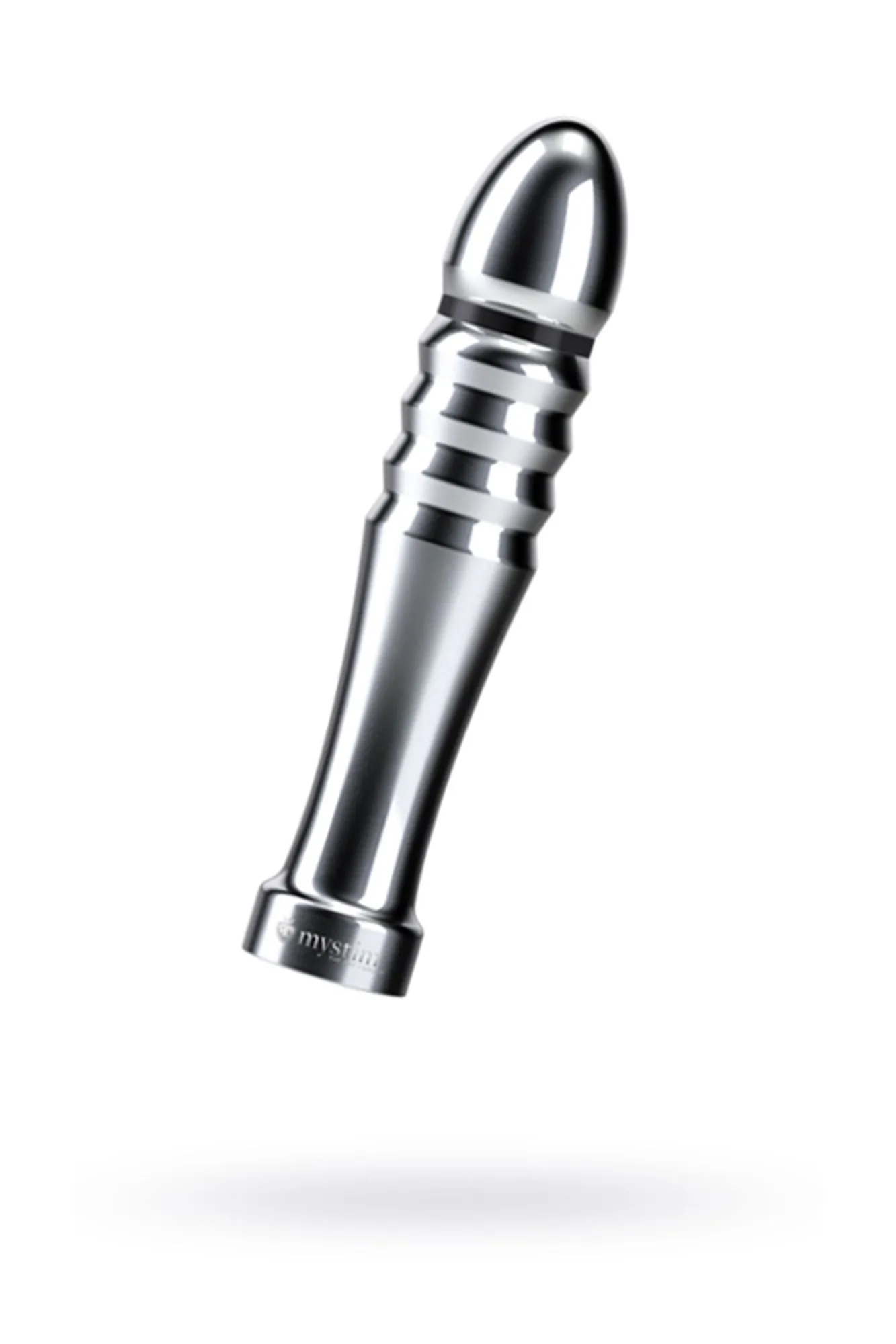 фаллоимитатор mystim funky fella, электростимуляция, хирургическая сталь, серебряный, 13 см в СПб