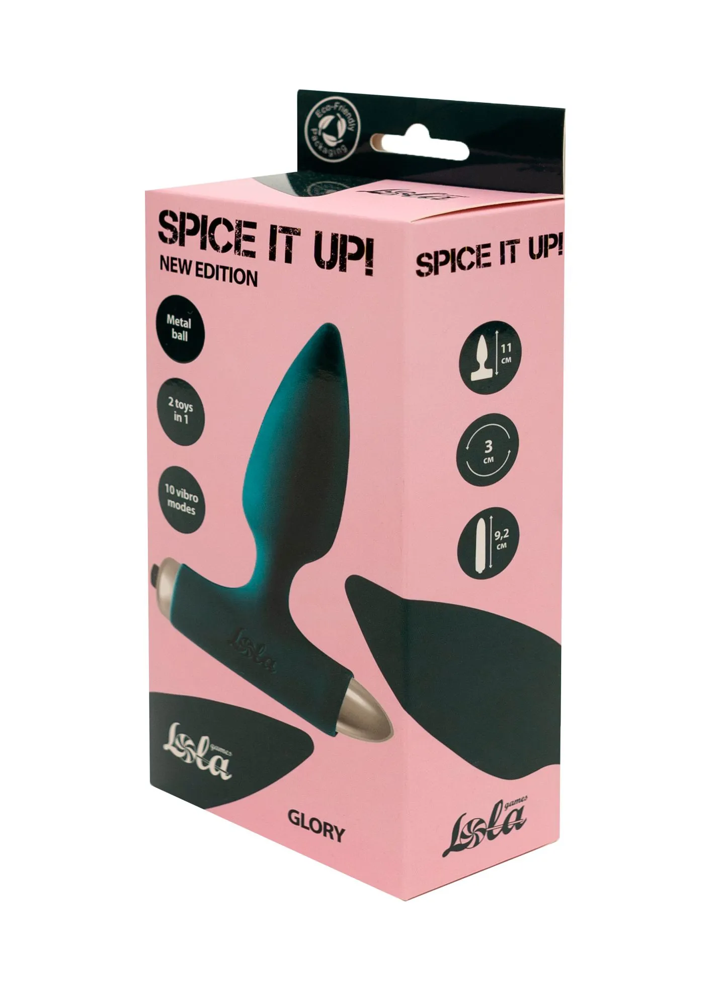 анальная пробка с вибрацией spice it up new edition glory dark green 8015-02lola в СПб