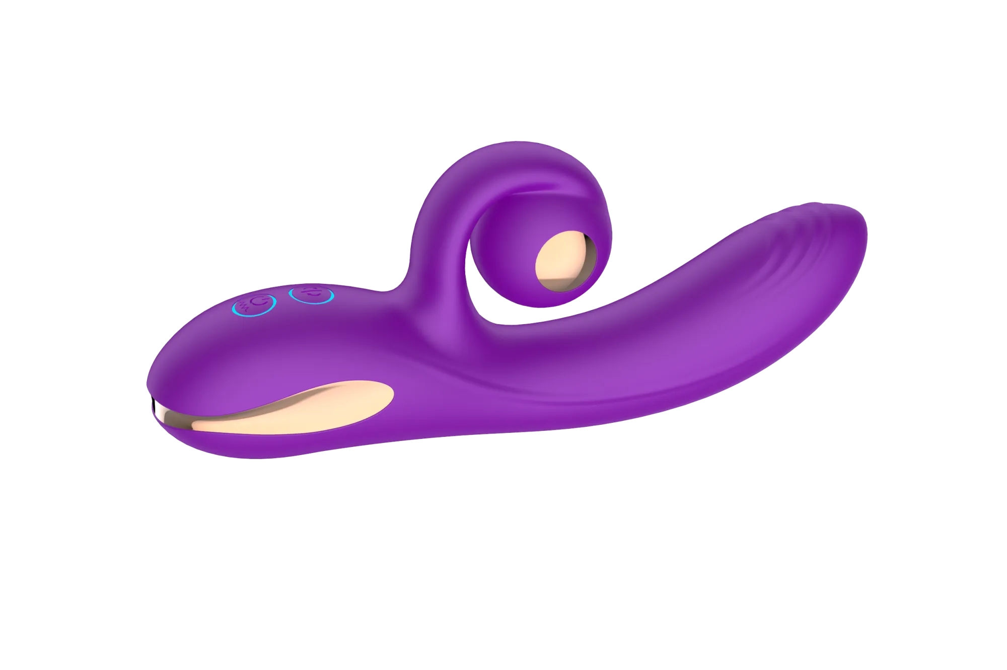 силиконовый вибратор-кролик с функцией вращения sw3052-purple в СПб
