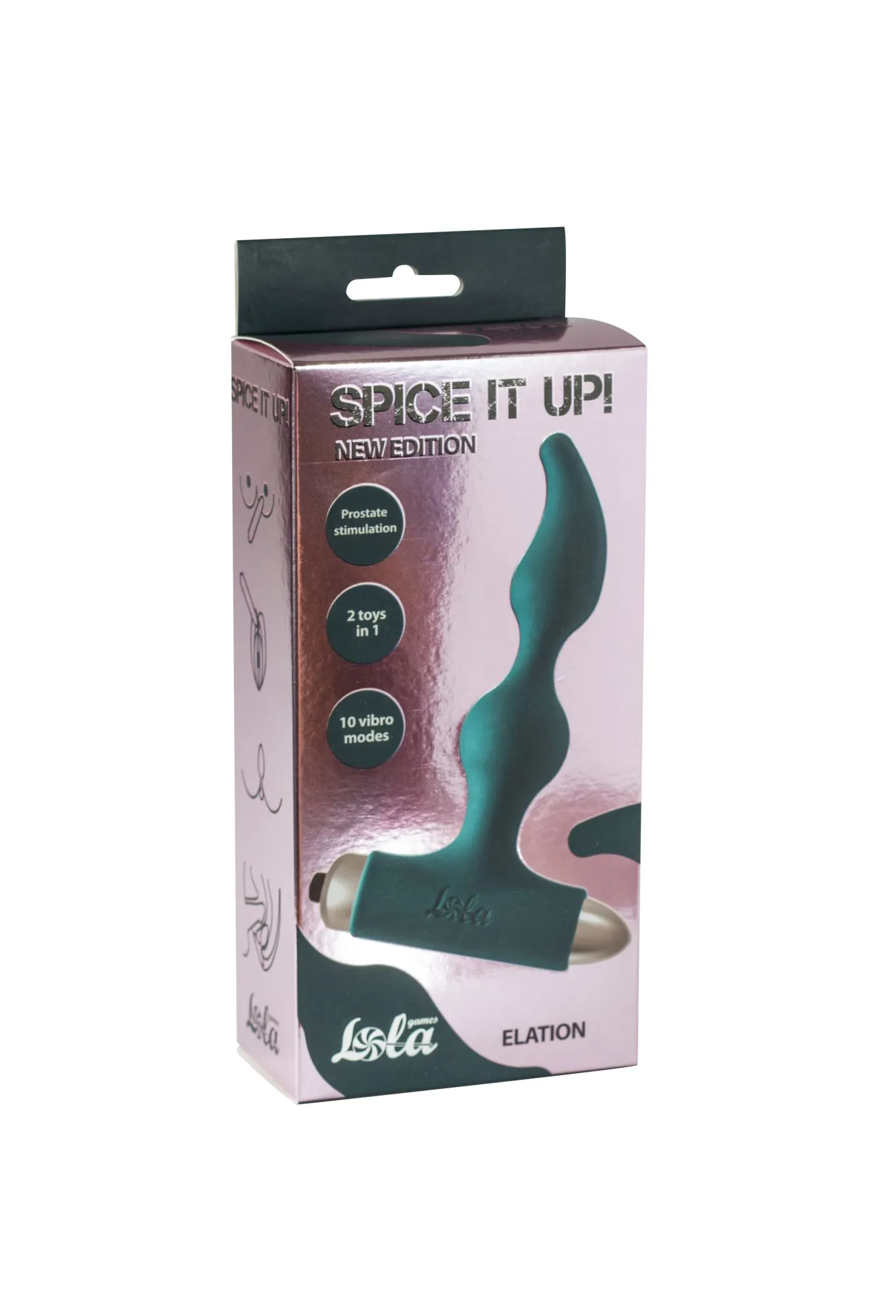 анальная пробка с вибрацией spice it up new edition elation dark green 8018-02lola в СПб