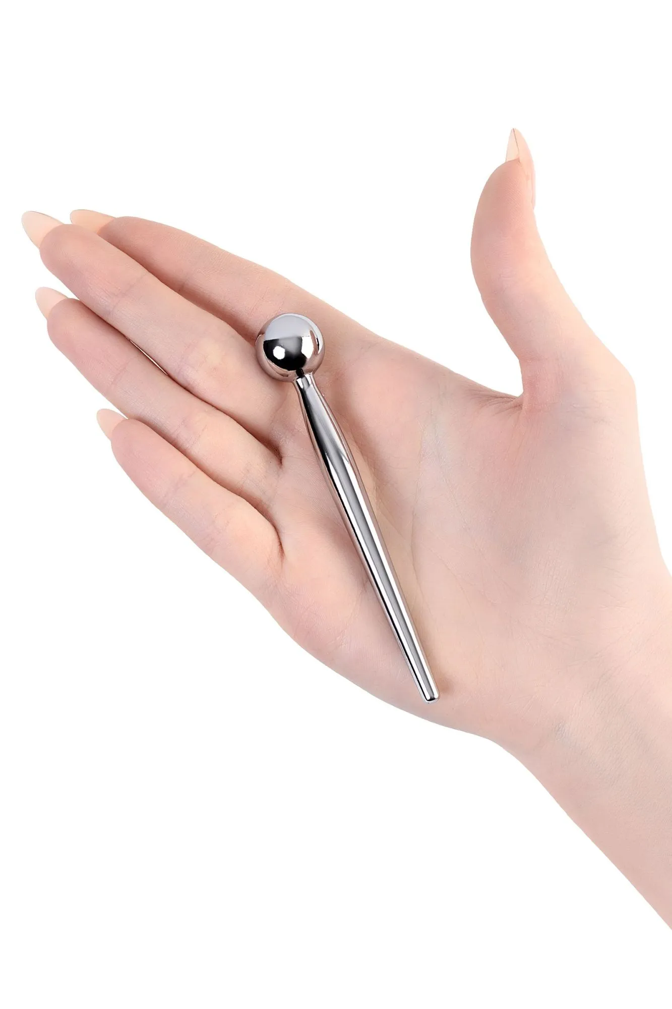 уретральный плаг toyfa metal с ограничителем-шариком, серебряный в СПб