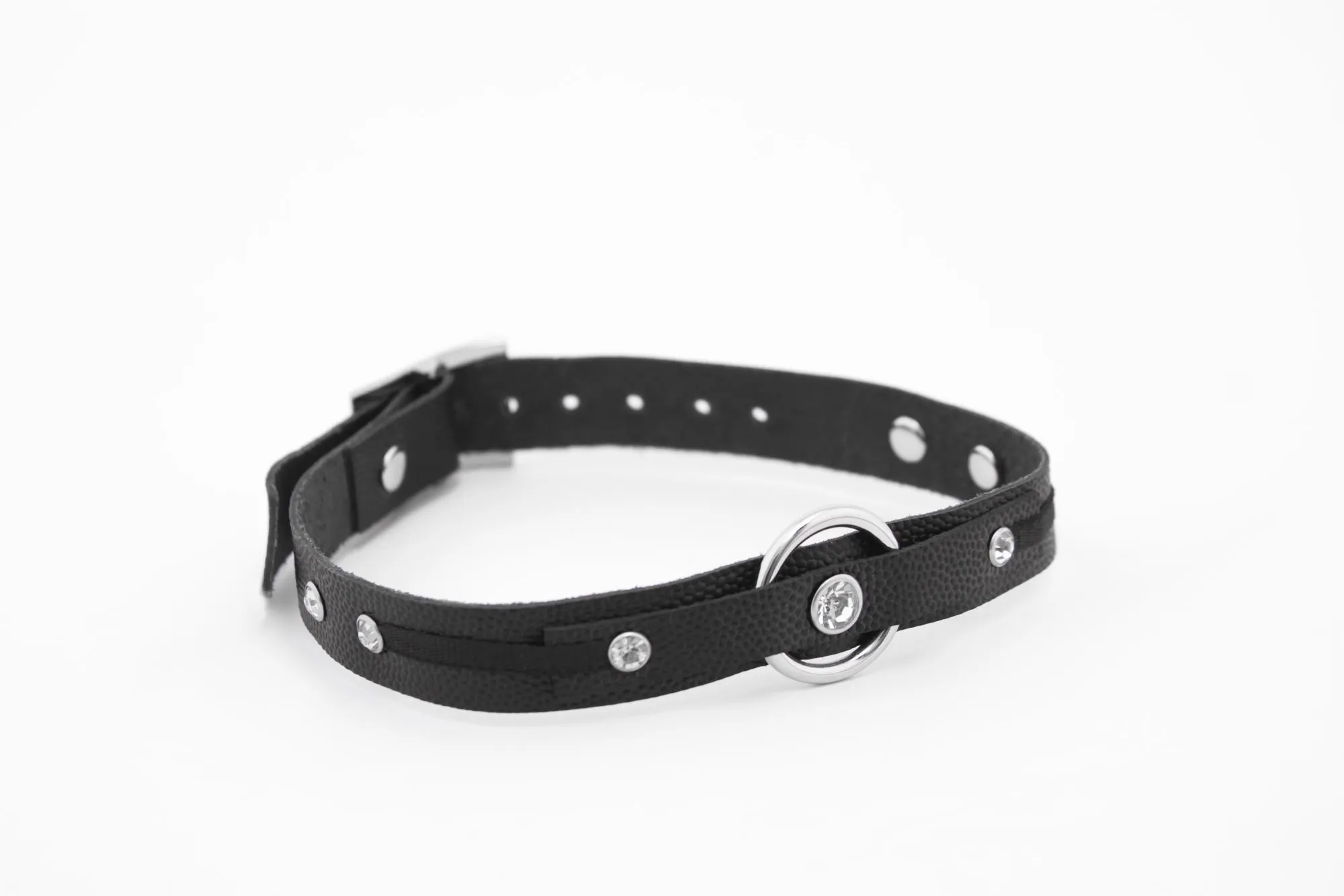 чокер с кольцом pinkrabbit, чёрный в СПб