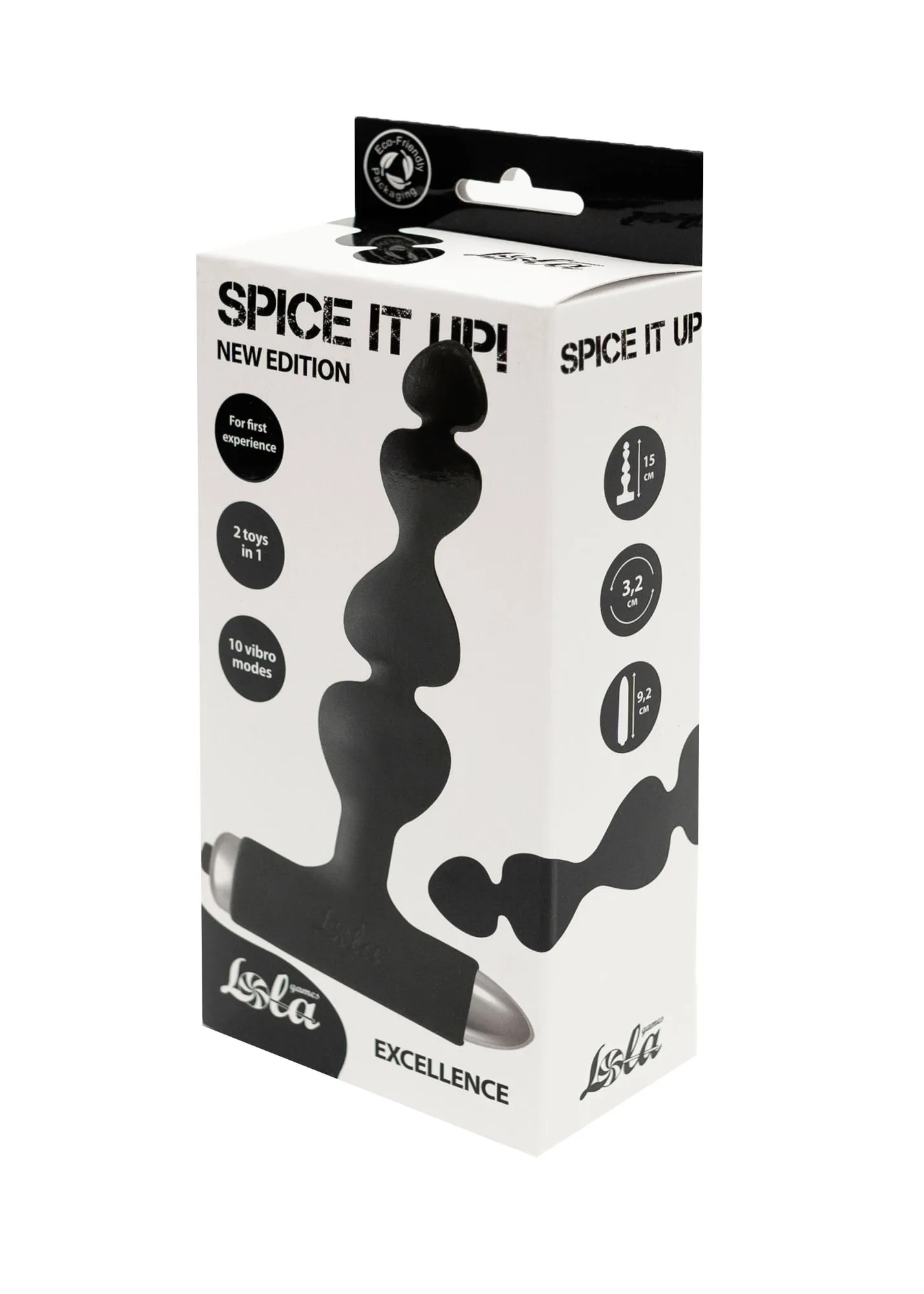 анальная пробка с вибрацией spice it up new edition excellence black 8016-01lola в СПб