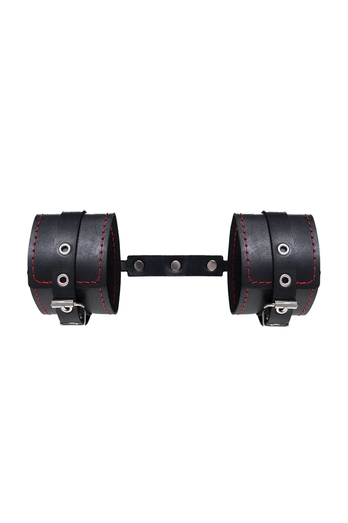 оковы pecado bdsm, однослойные с контрастной строчкой, натуральная кожа, черные в СПб