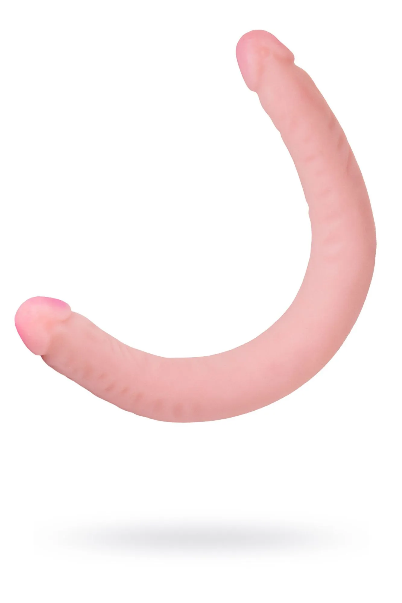 двусторонний фаллоимитатор lovetoy lesbi touch, телесный, 43 см в СПб