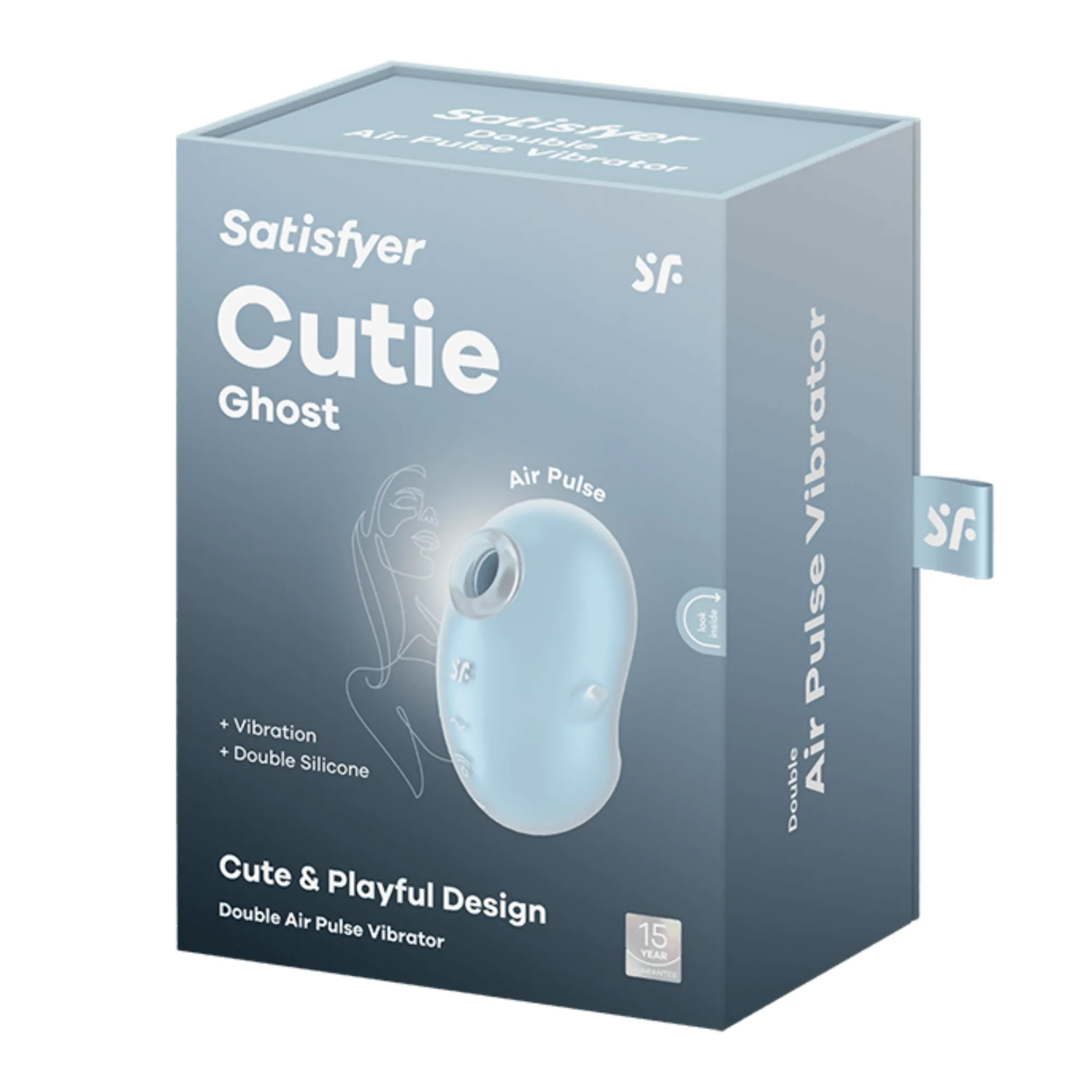 вакуумный массажер satisfyer cutie ghost light blue 067759sa в СПб