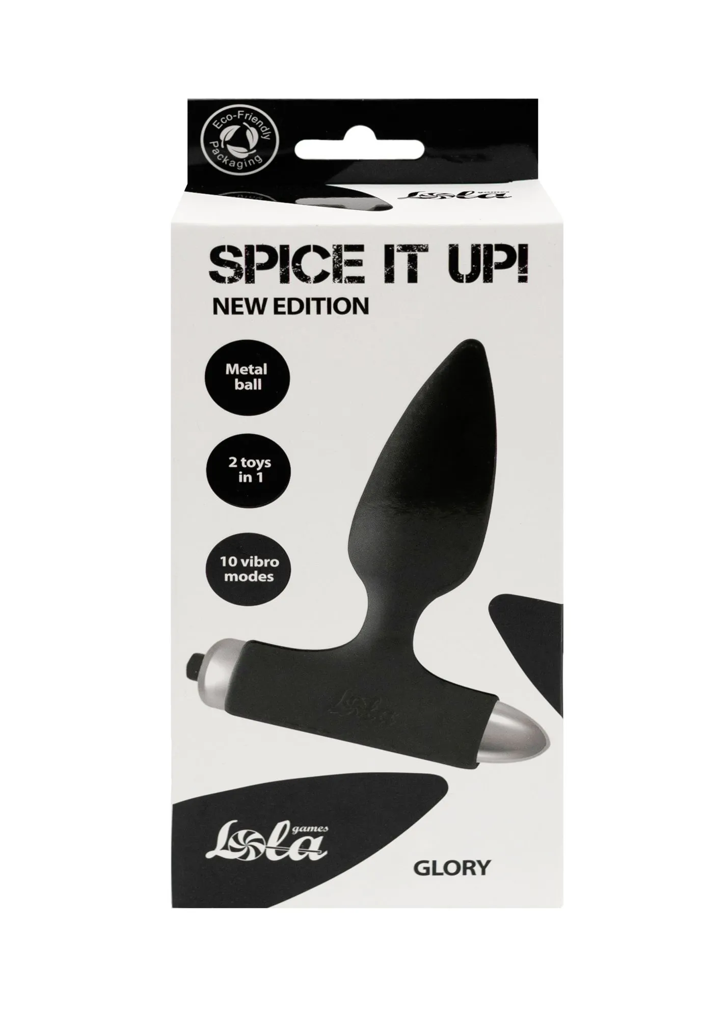 анальная пробка с вибрацией spice it up new edition glory black 8015-01lola в СПб